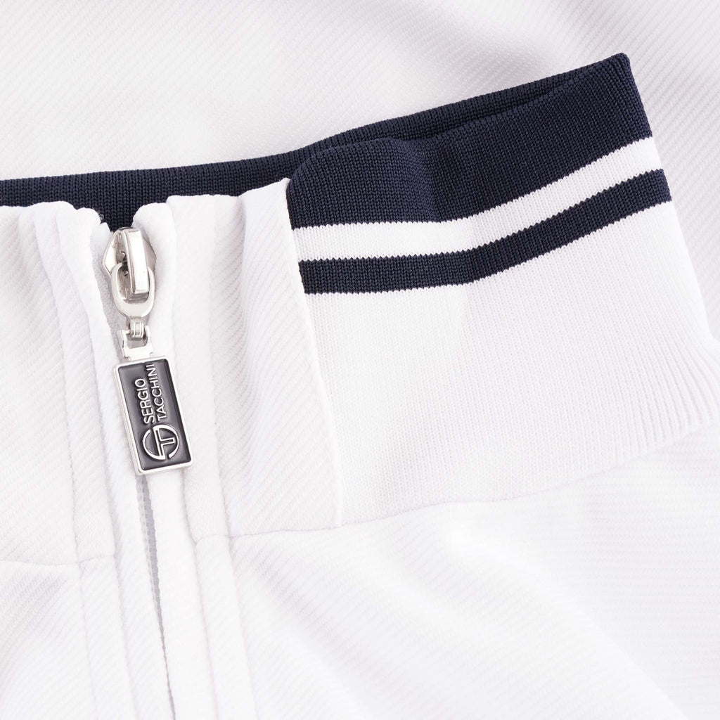 Damarindo Track Top - White & Navy
