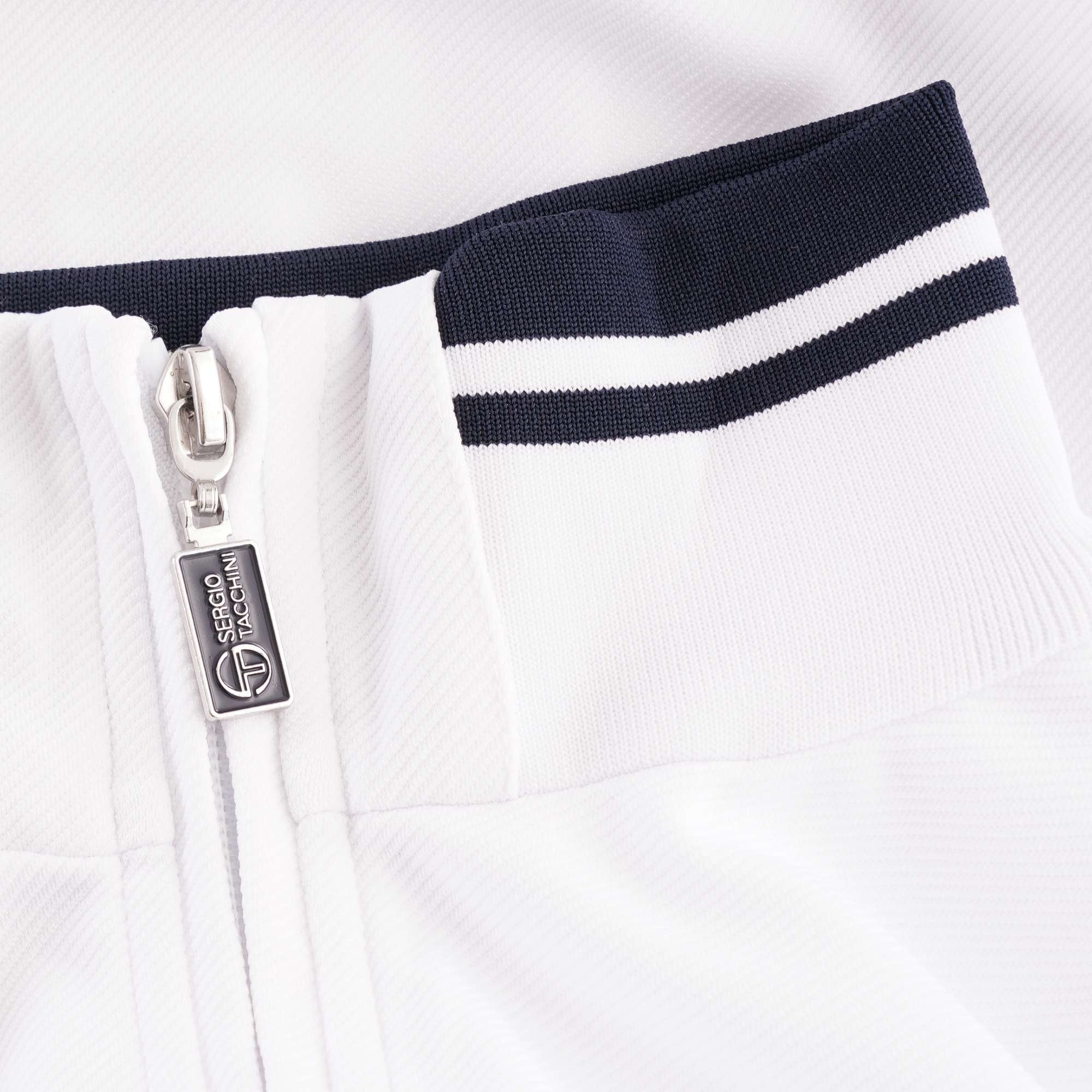 Damarindo Track Top - White & Navy