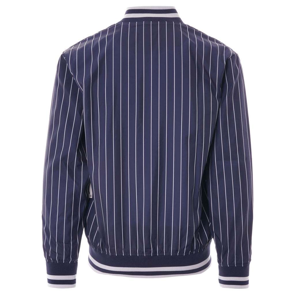 Fila Vintage Lakeland Stripe Bomber Jacket - Peacoat
