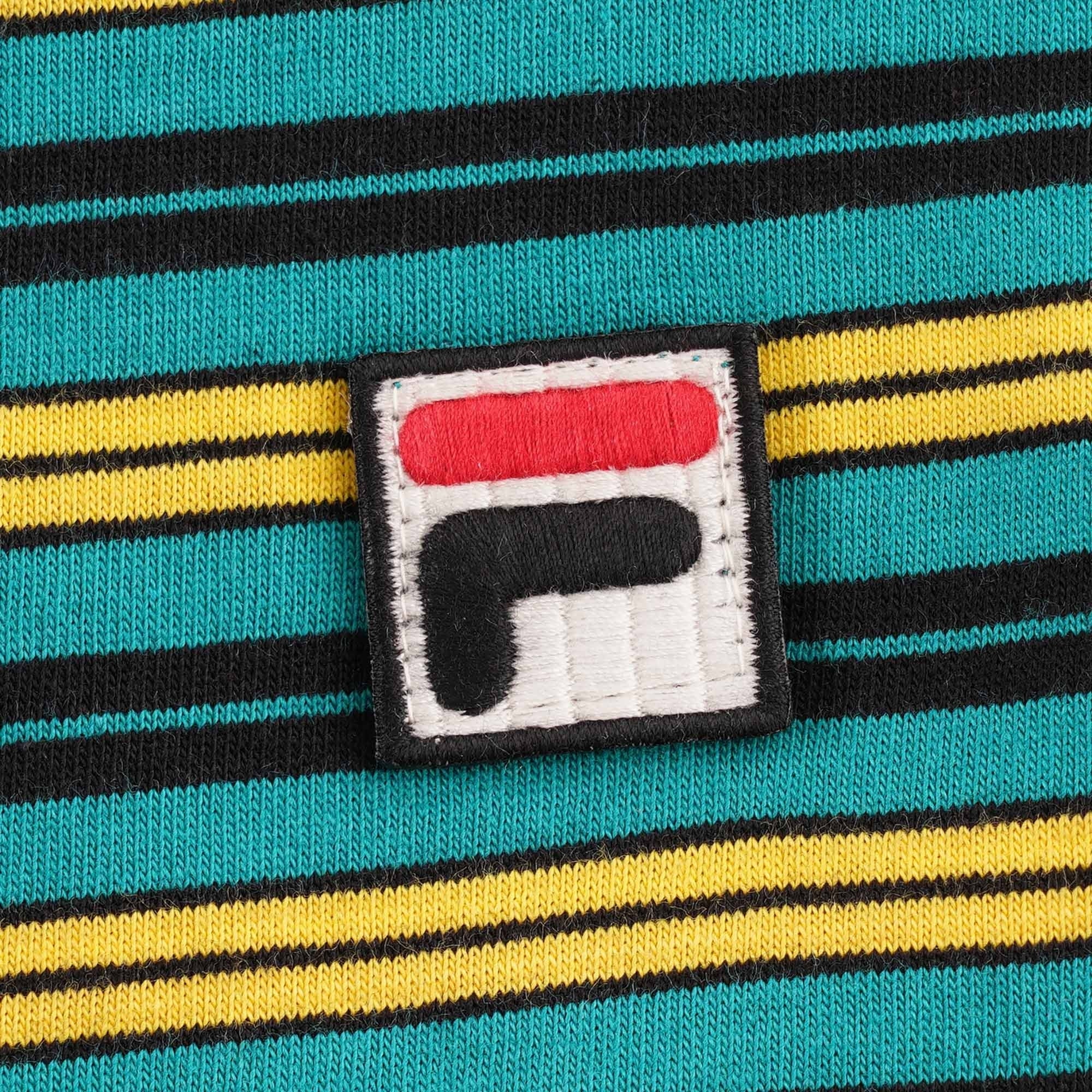 Fila Vintage Fila hugh yarn stripe t-shirt - Parasailing