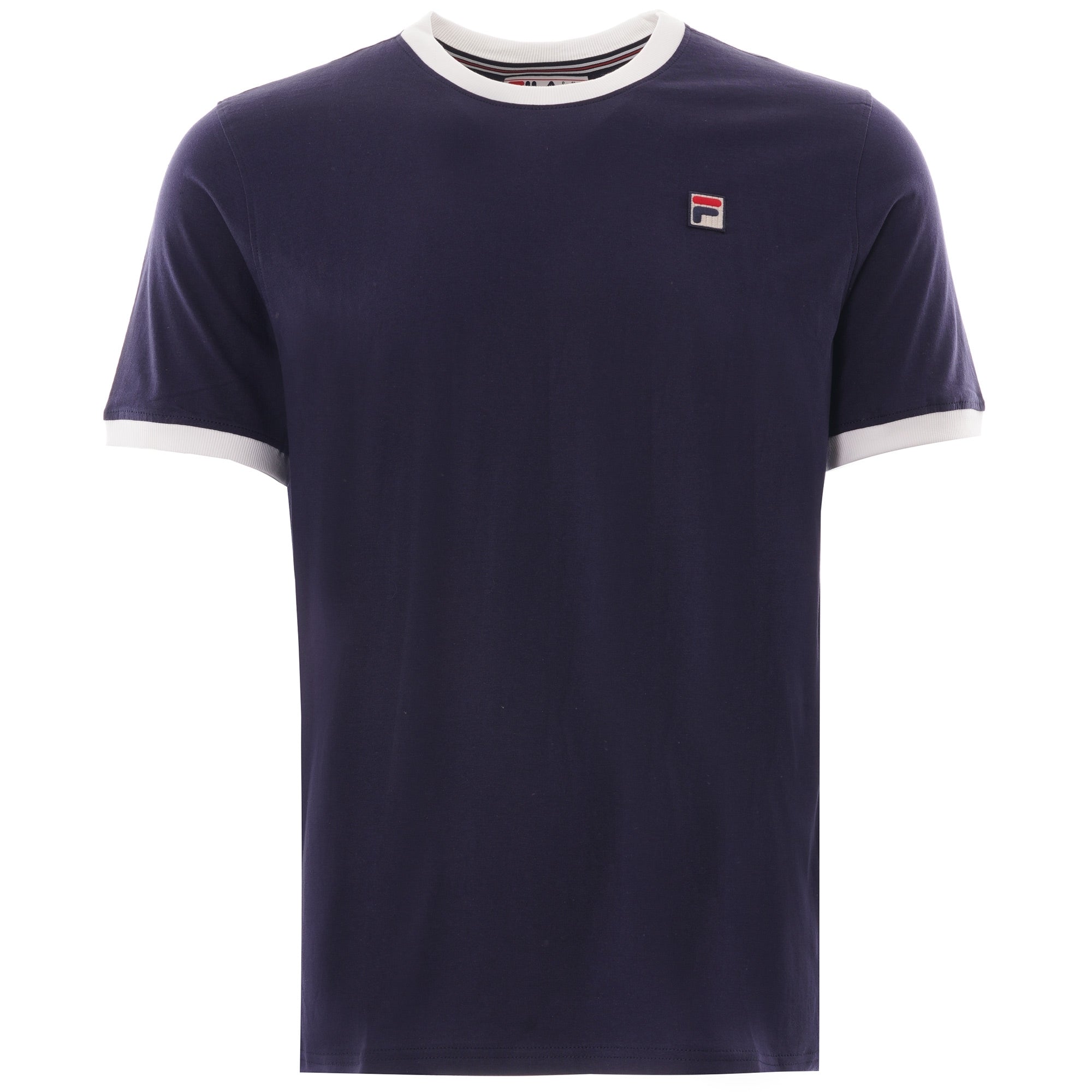 Fila Vintage Marconi Essential Ringer T-Shirt - Peacoat