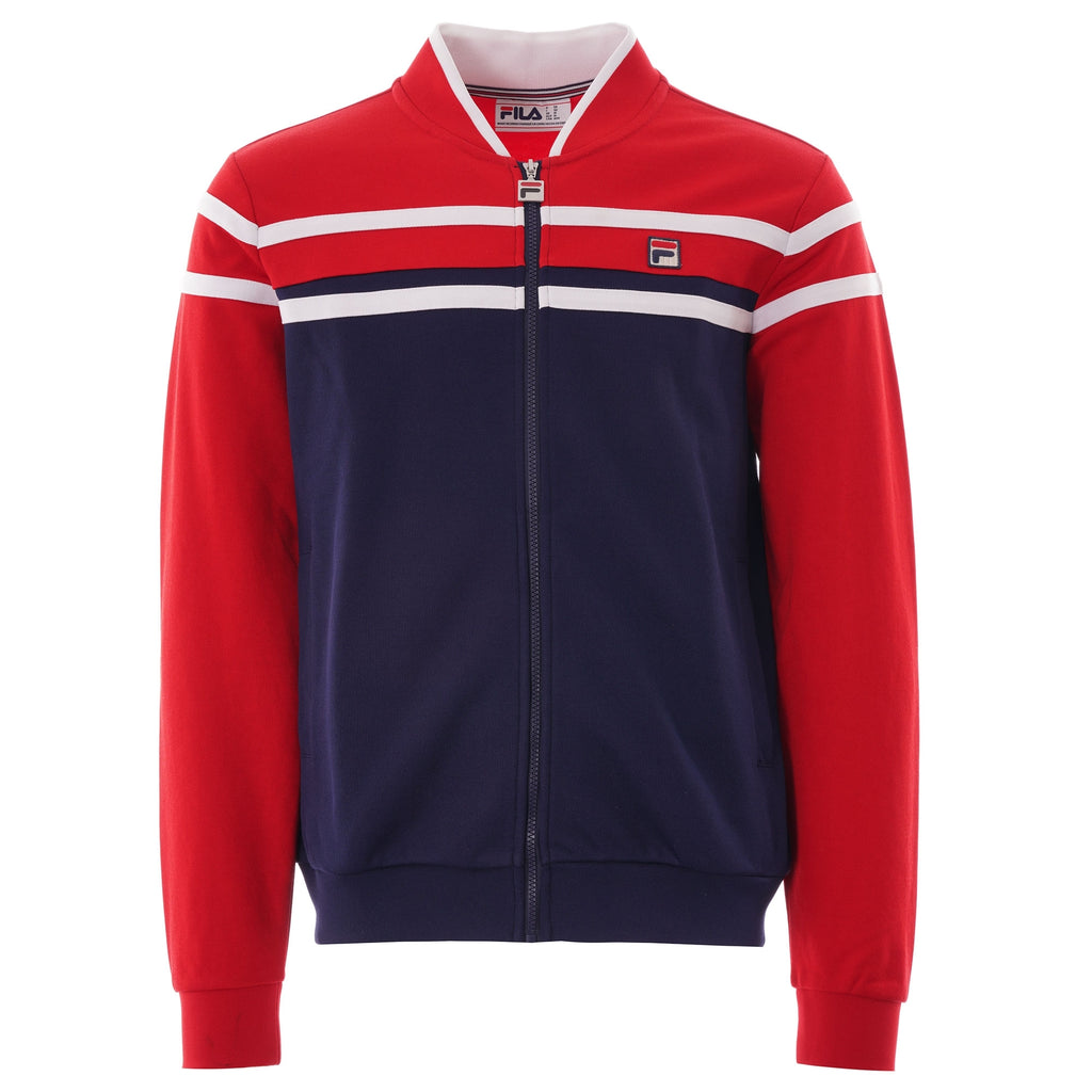 Fila Vintage NASO Chest Stripe Track Jacket - Peacoat