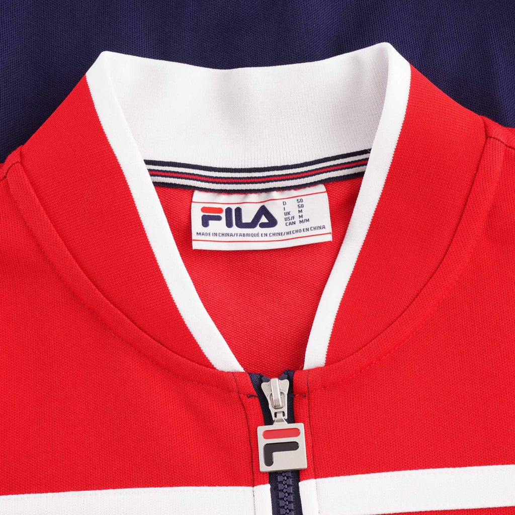 Fila Vintage NASO Chest Stripe Track Jacket - Peacoat