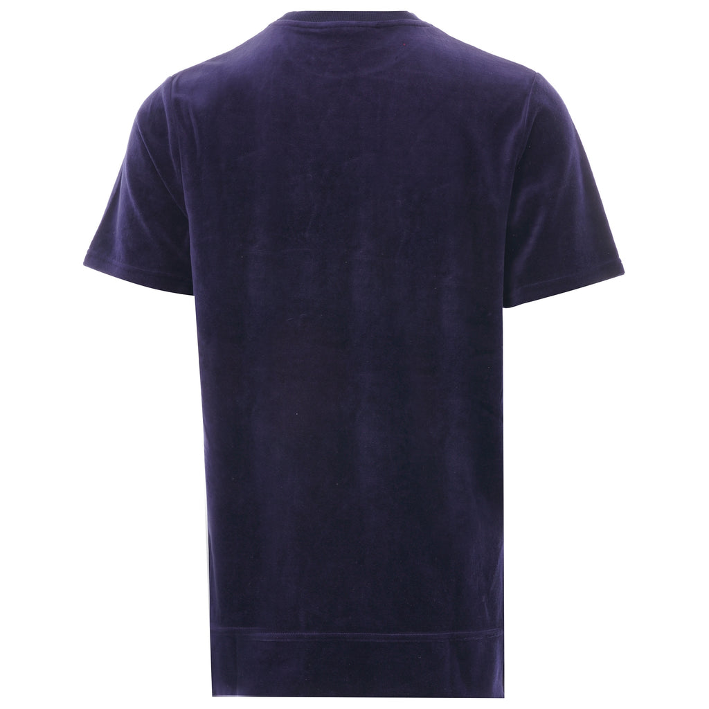 Fila Vintage Armstrong Velour T-Shirt - Peacoat