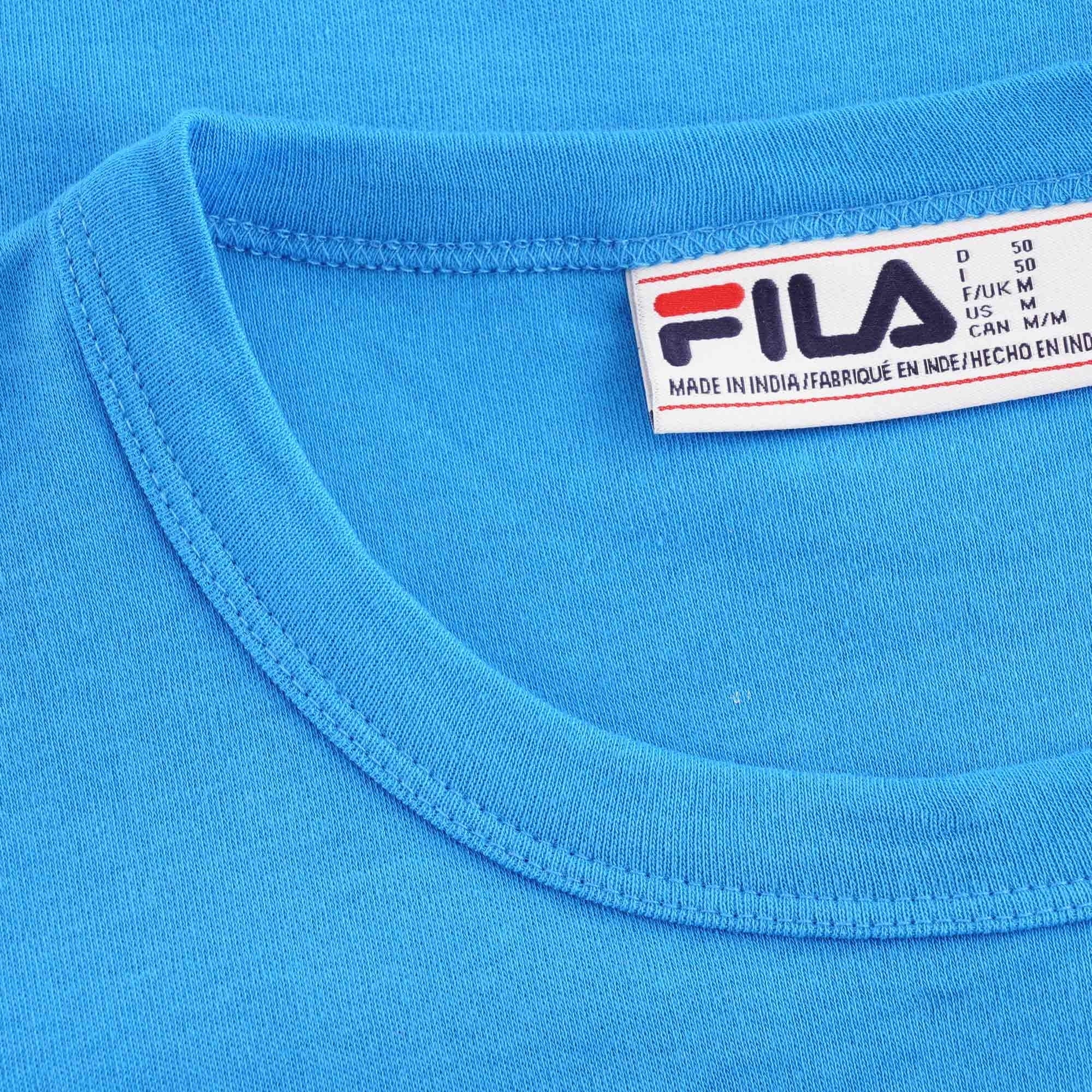 Fila Vintage Haxon Colour Block T-Shirt - Blue Aster