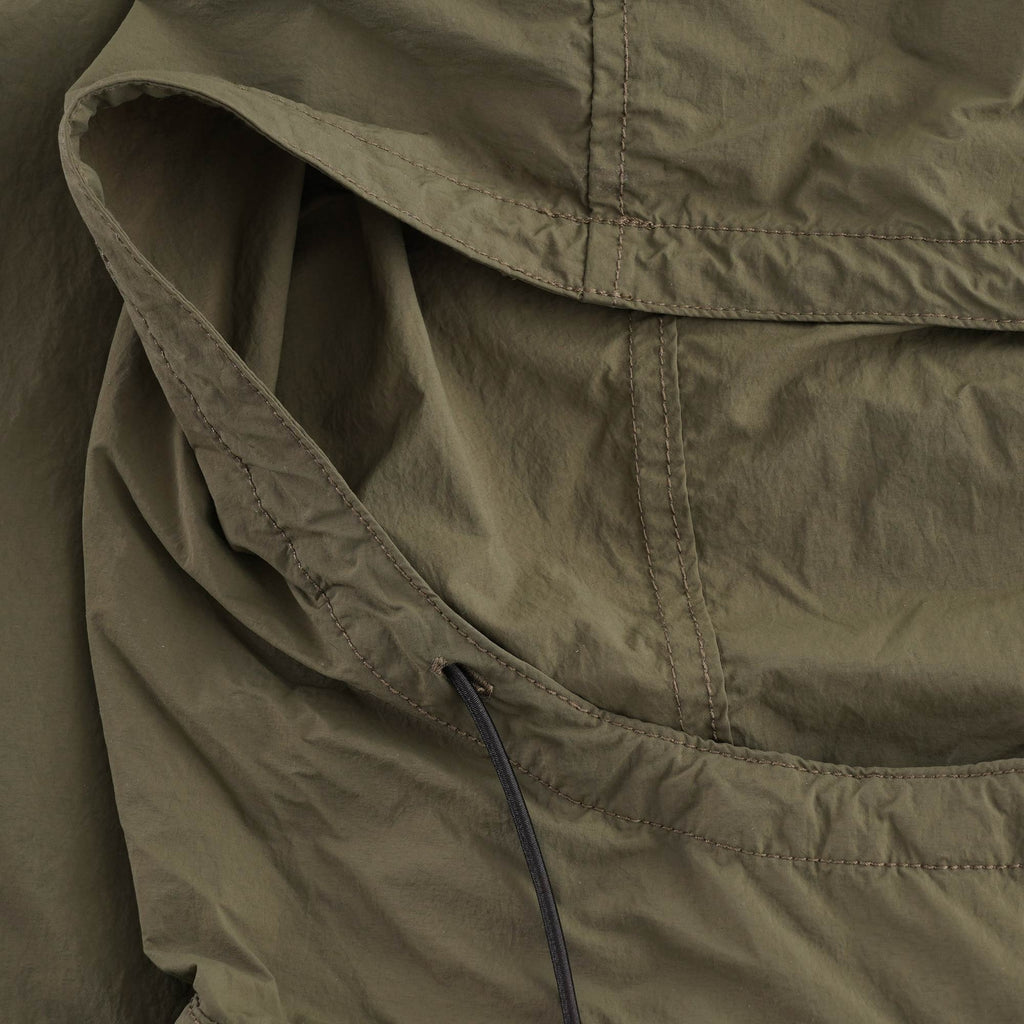 Packable Nylon Anorak - Olive