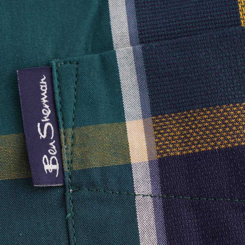 Textured Check Shirt - Dark Green