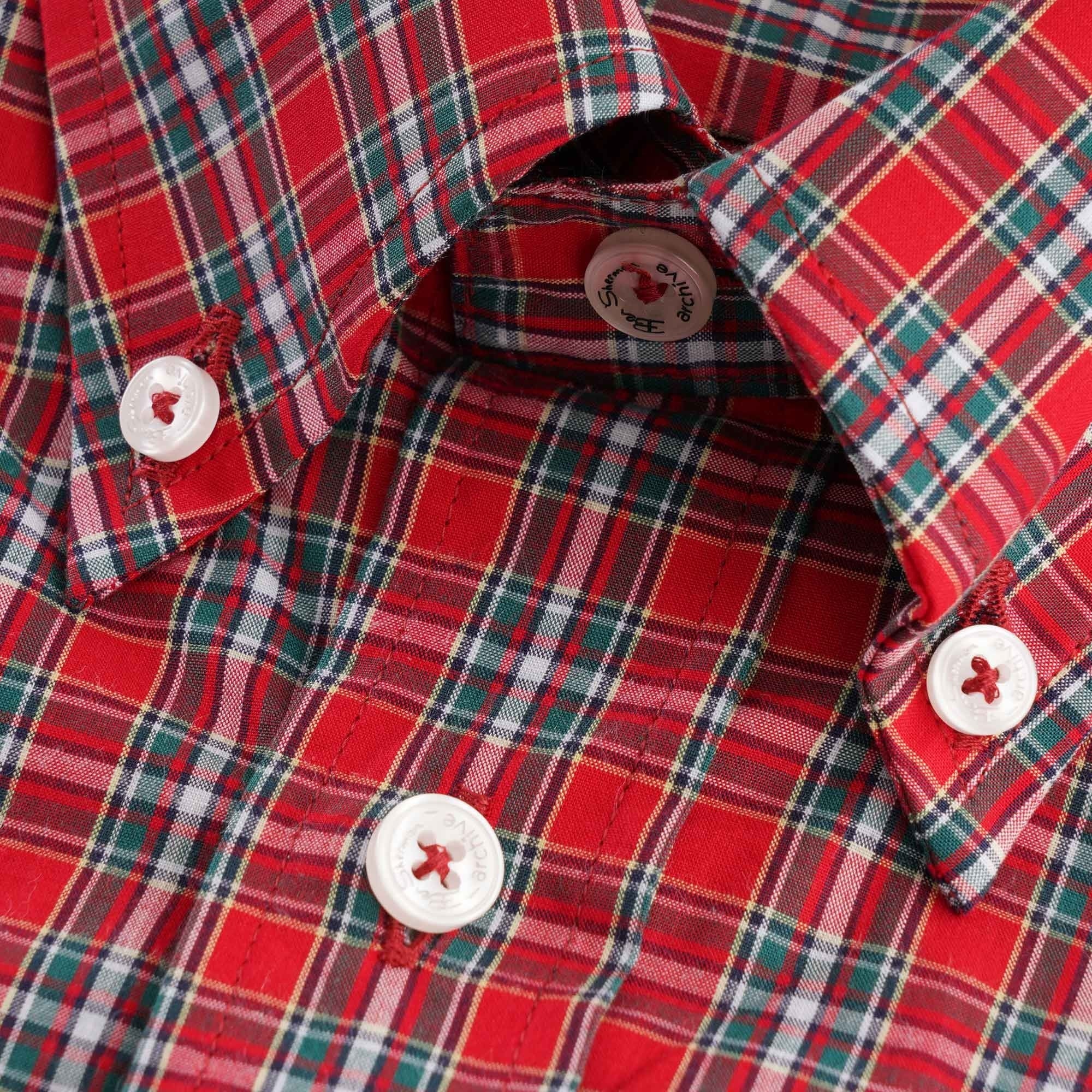 Ben Sherman Short sleeve Archive Heritage Check Shirt - Red