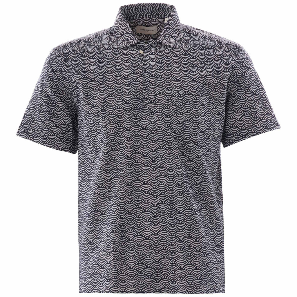 Oliver Spencer Yarmouth Shirt Fan - Navy