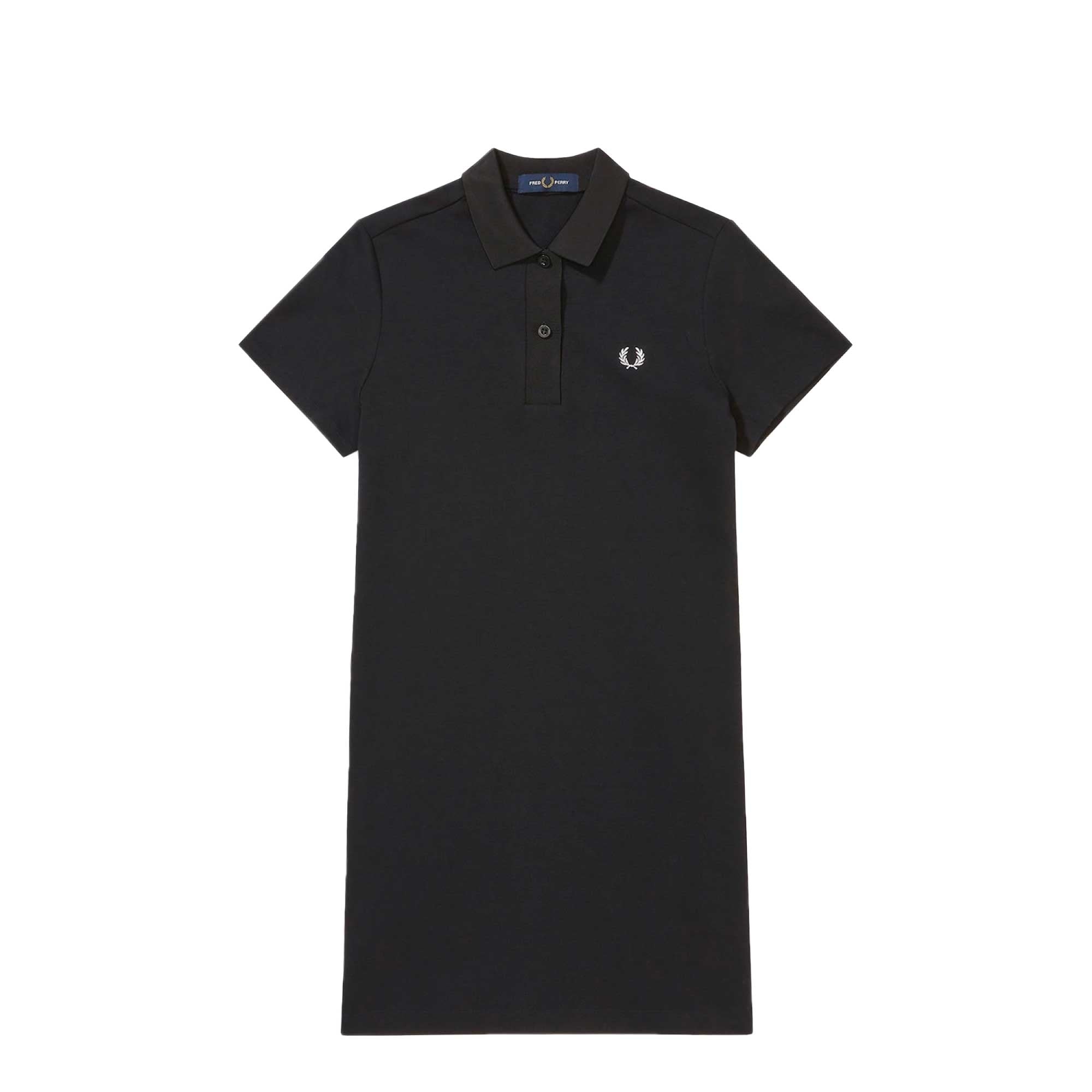 Fred Perry Womens Branded Pique Dress - Black