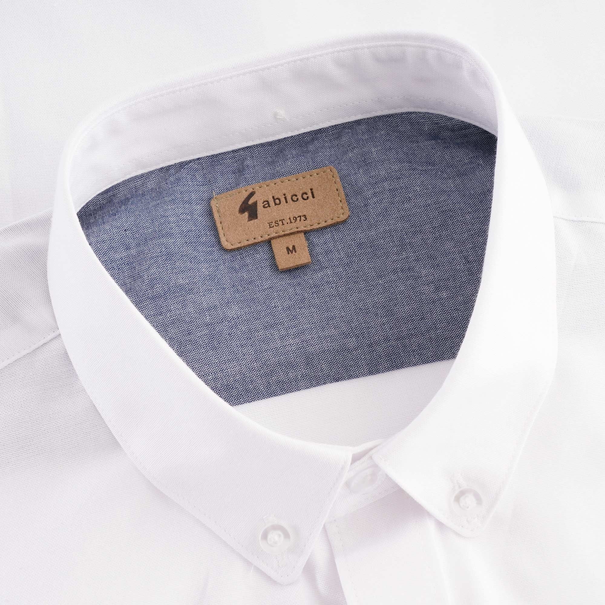 Gabicci Vintage White Camber Oxford Shirt