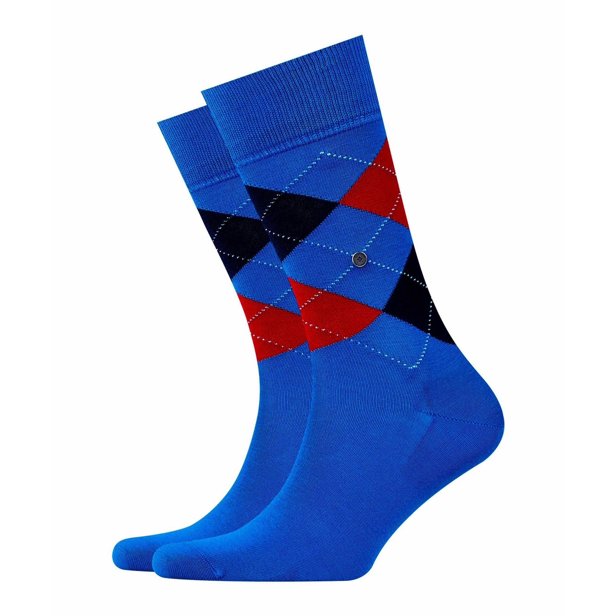 Burlington Socks Manchester - Blue/Red