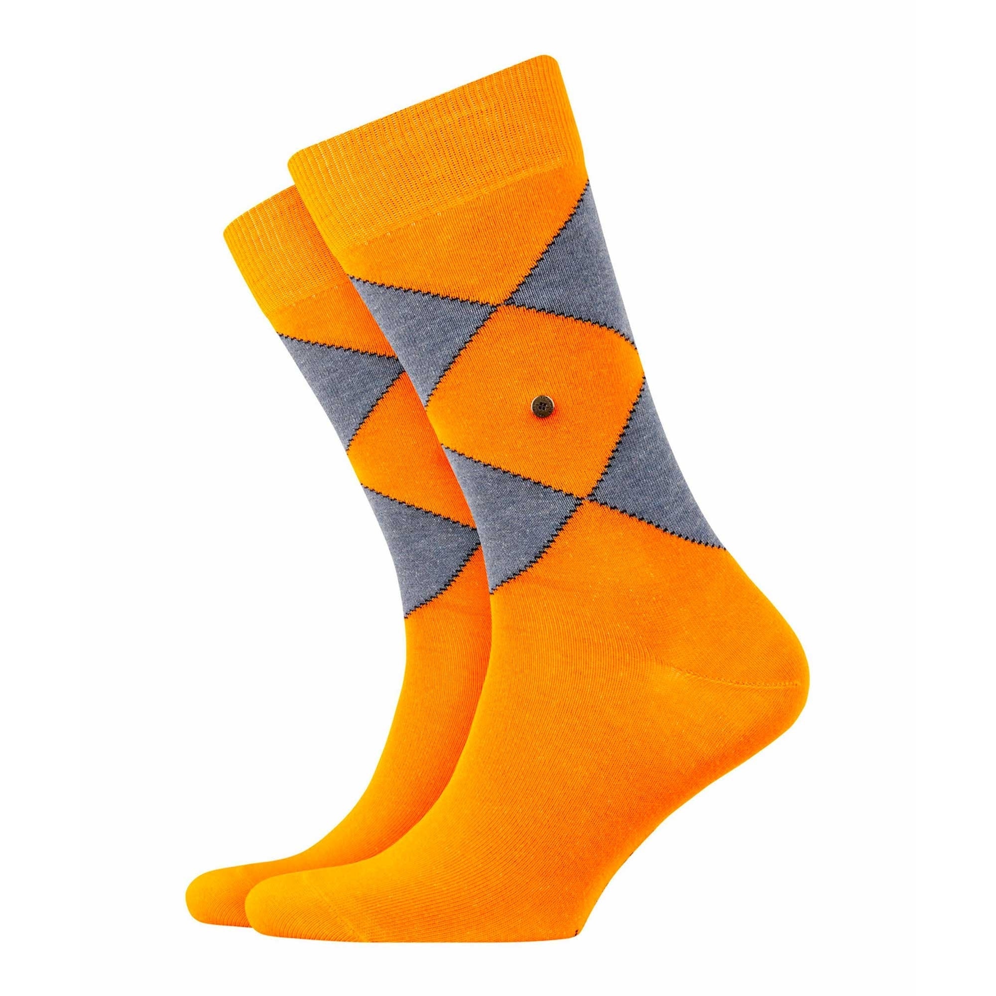 Burlington Socks Fashion Socks - Orange/Grey