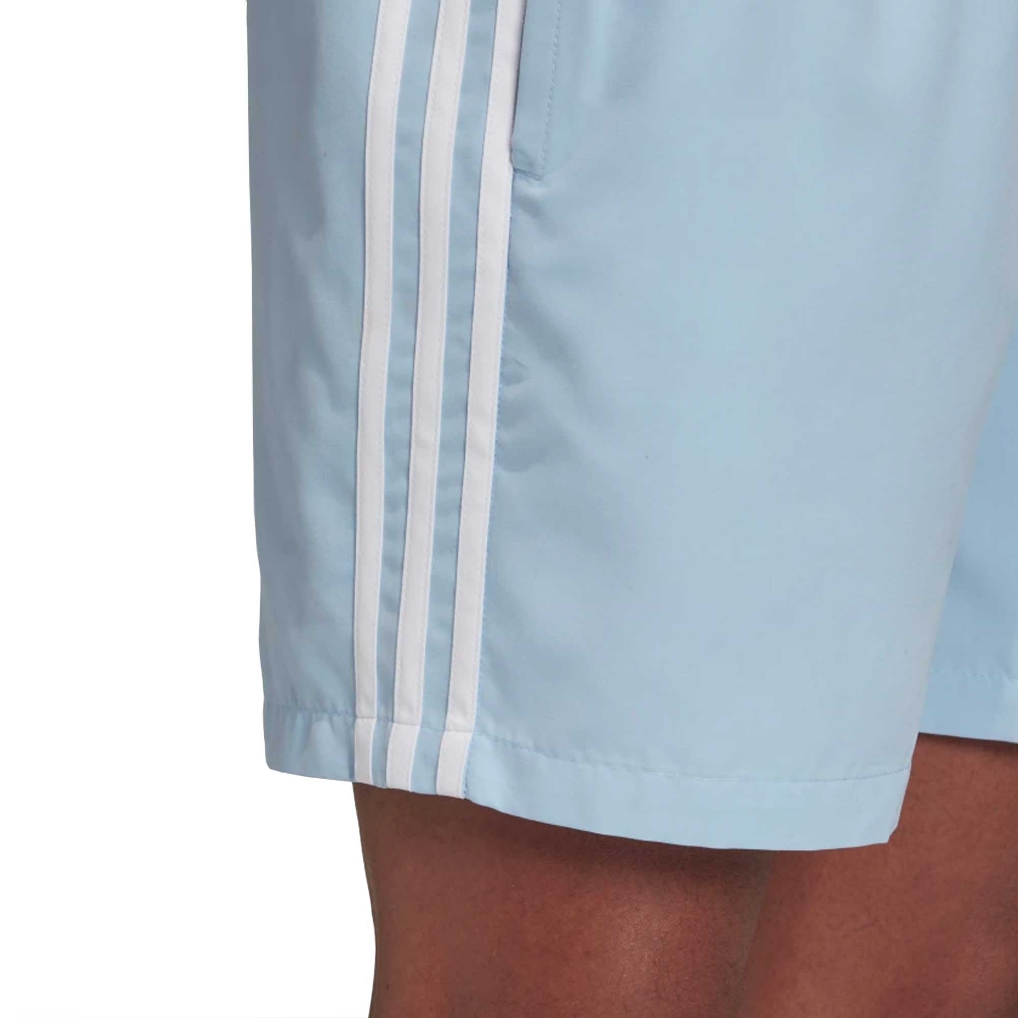 Adidas Originals 3-Stripes Swim Shorts - Clear Sky
