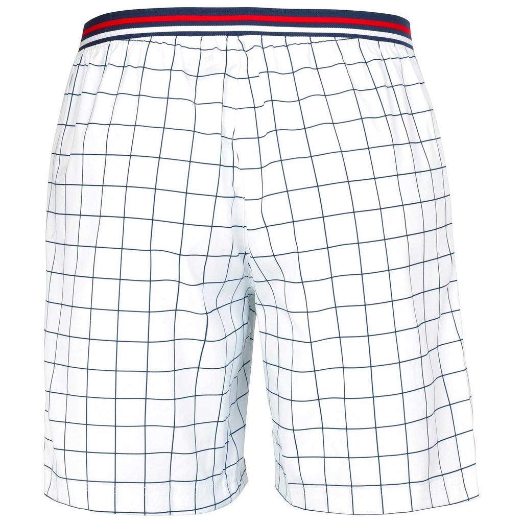 Fila Vintage Windowpane Patterned Shorts - White