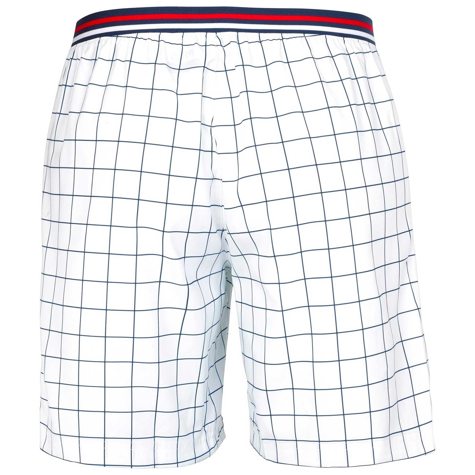Fila Vintage Windowpane Patterned Shorts - White