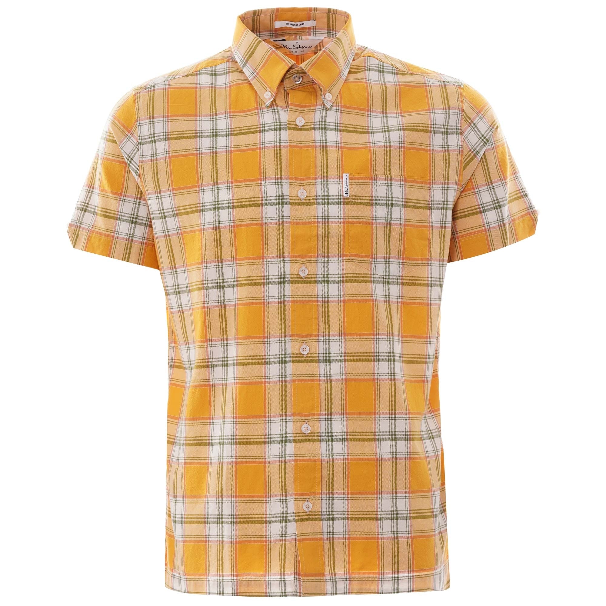 Ben Sherman Archive Checked Melody Shirt - Dijon