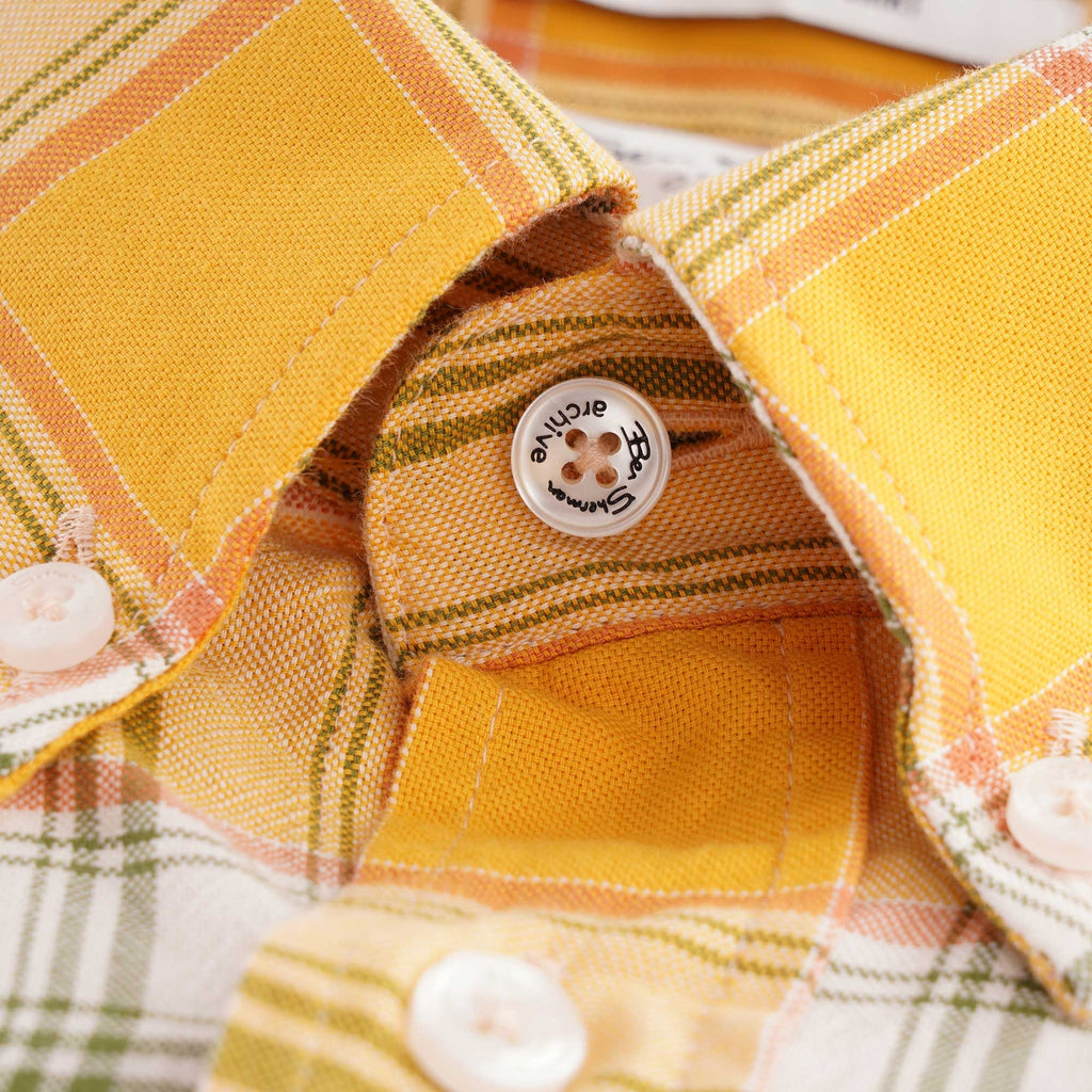 Ben Sherman Archive Checked Melody Shirt - Dijon