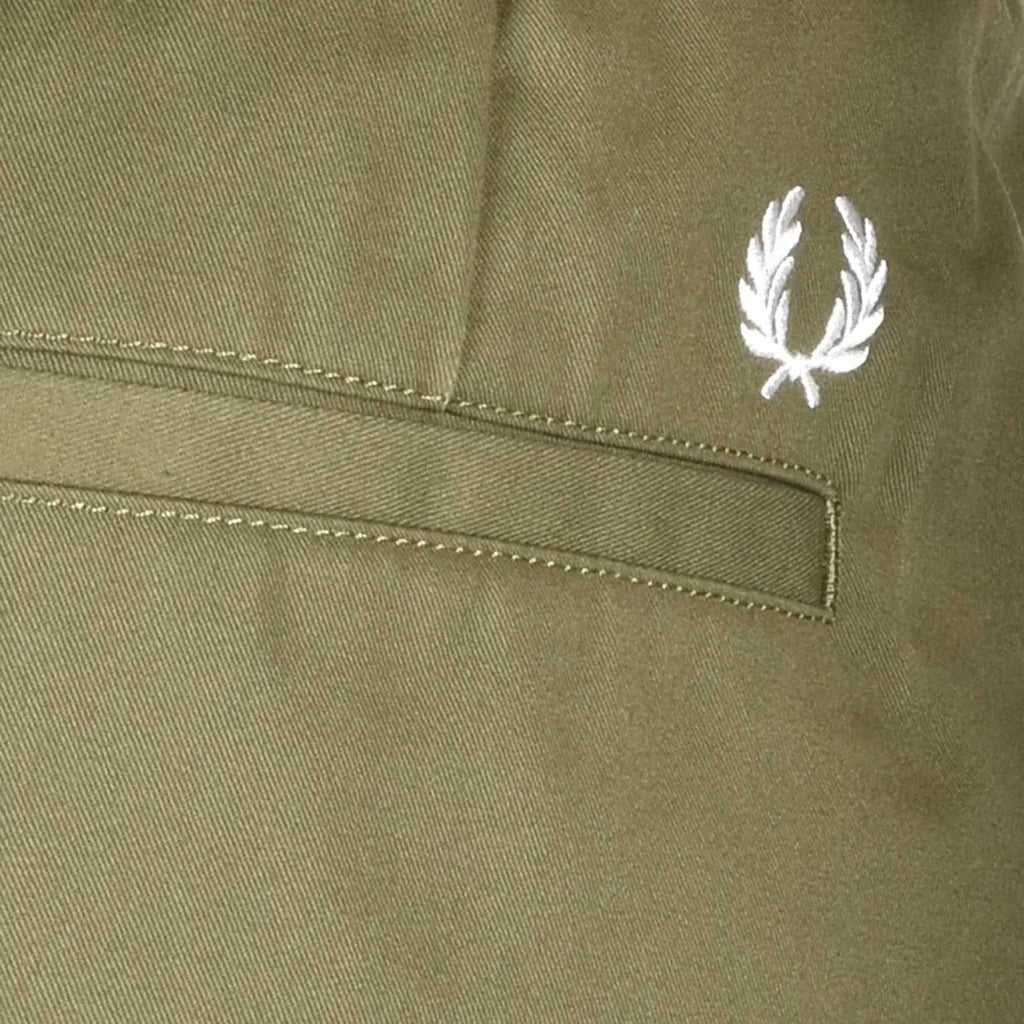 Fred Perry Twill Shorts - Military Green