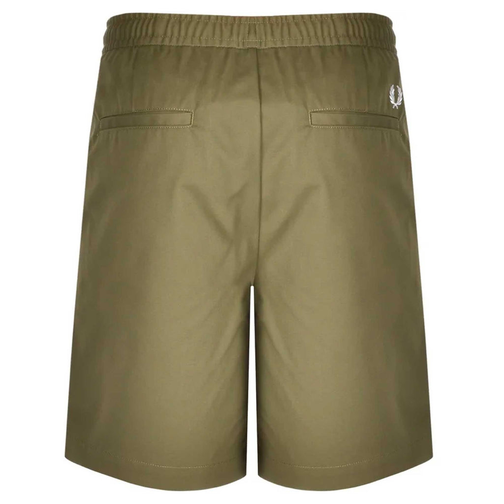 Fred Perry Twill Shorts - Military Green