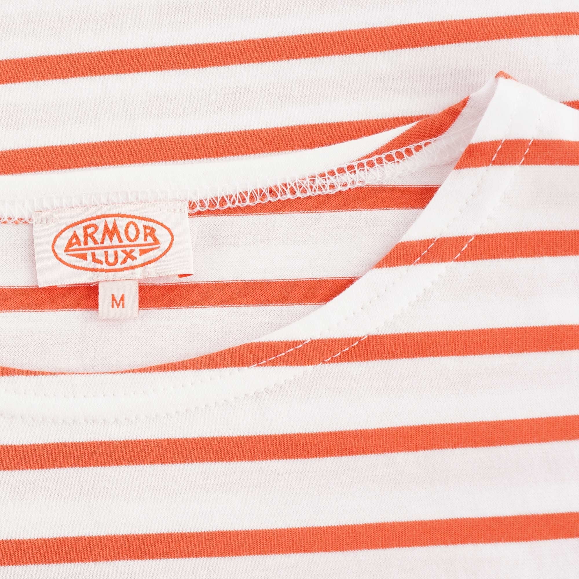 Armor Lux Sailor Short Sleeve T-shirt - White/Orange