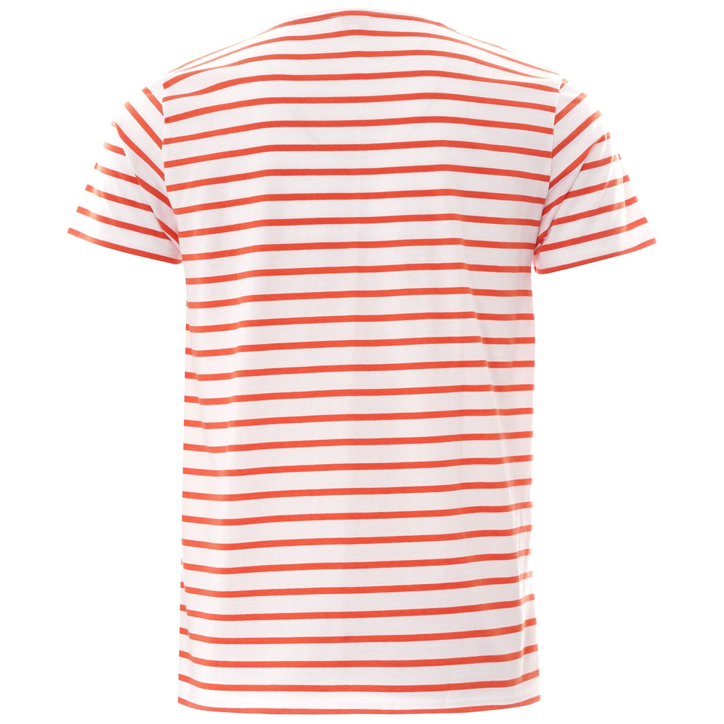 Armor Lux Sailor Short Sleeve T-shirt - White/Orange