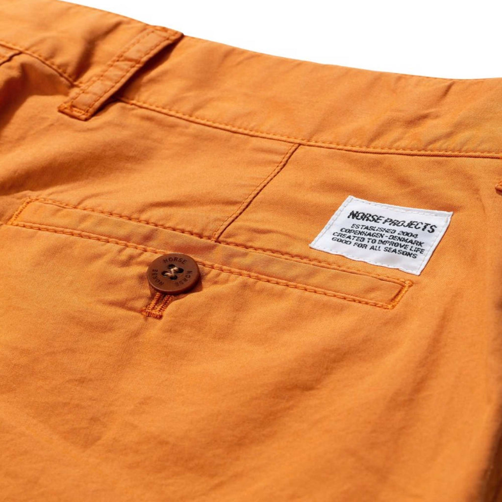 Norse Projects Aros Twill Short - Orange