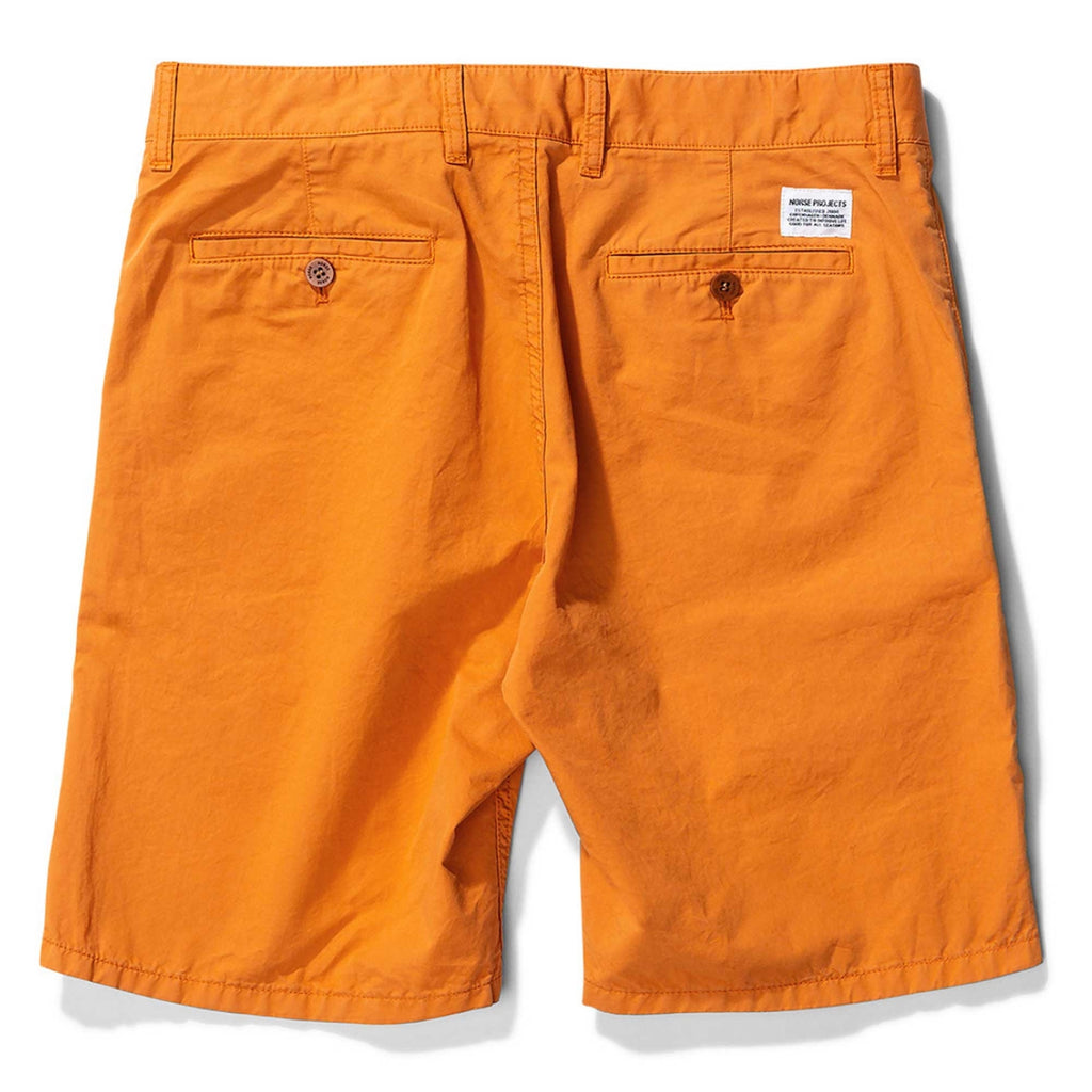 Norse Projects Aros Twill Short - Orange