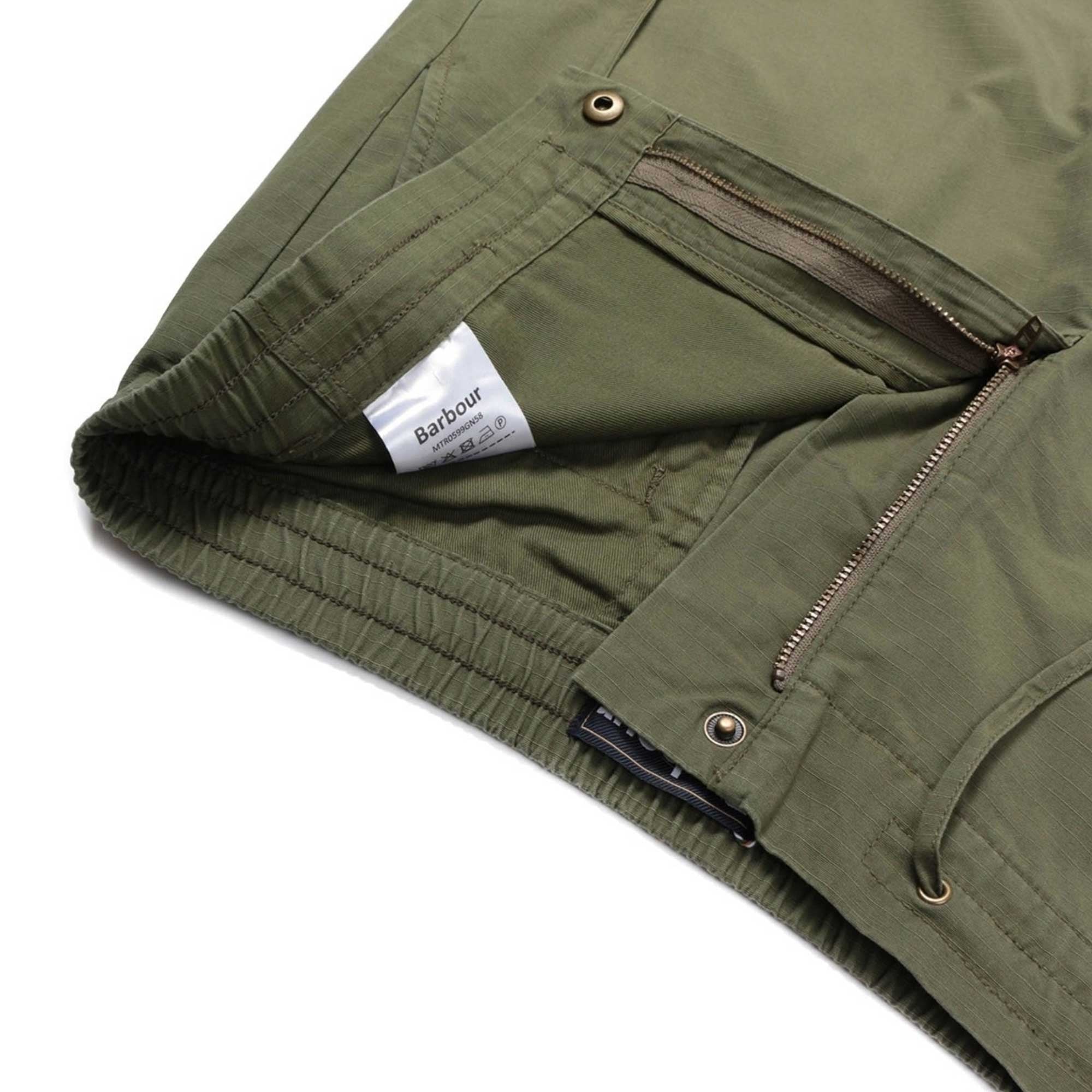 Barbour Bay Ripstop Shorts - Military