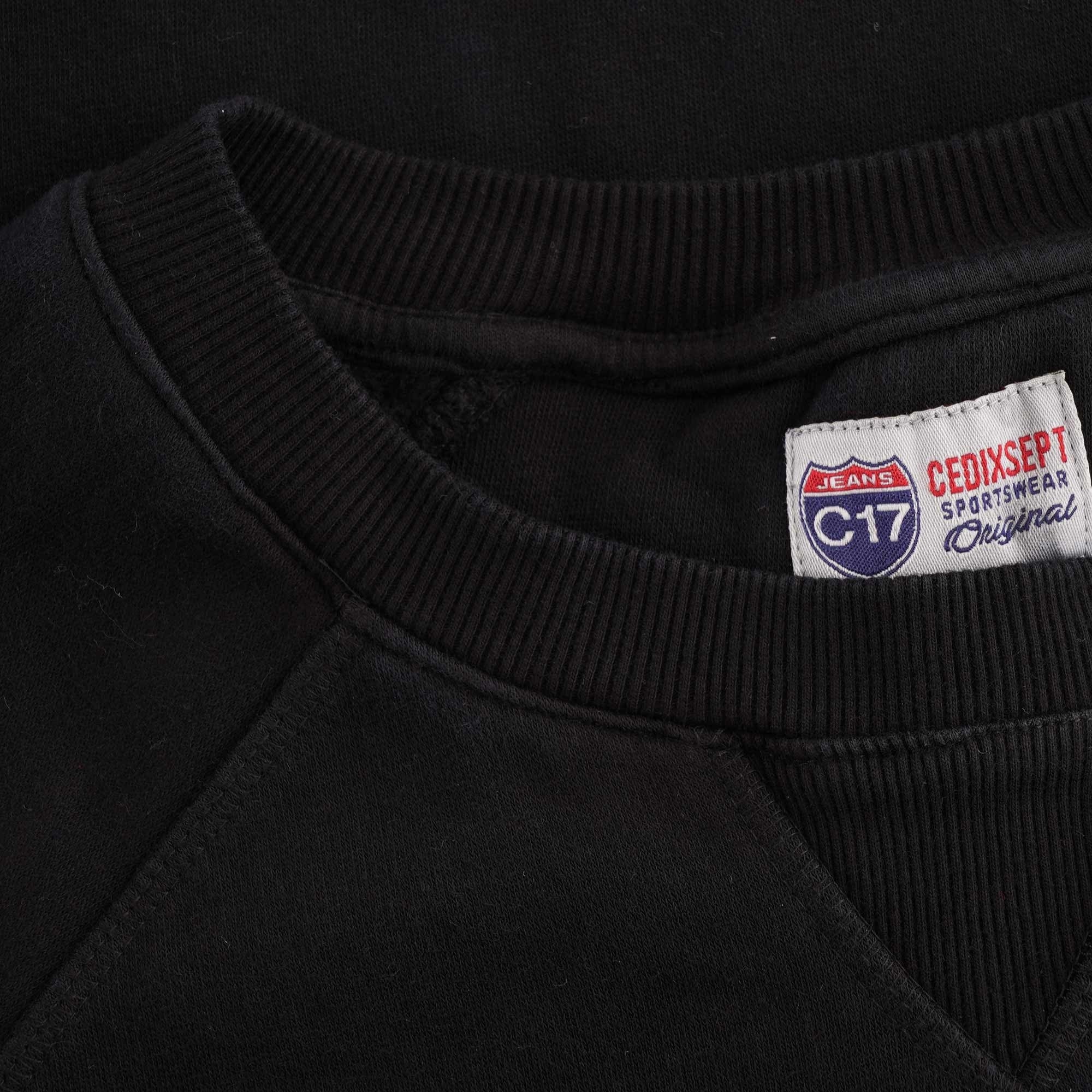 C17 Jeans Winter Crewneck Sweatshirt - Black