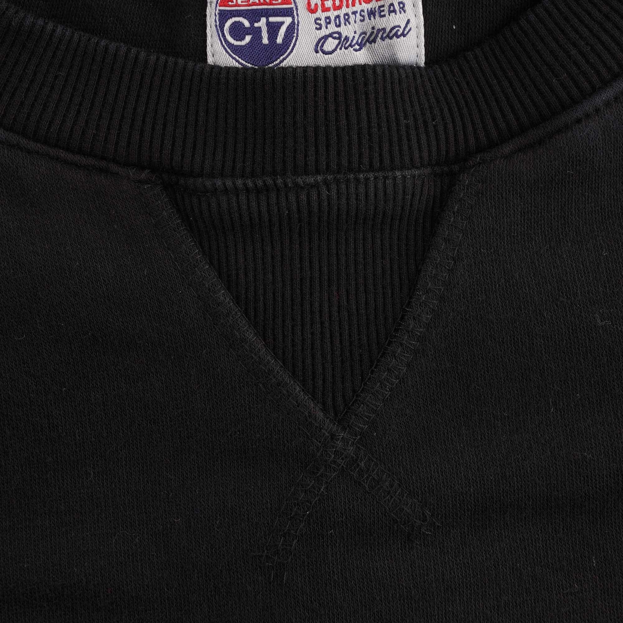 C17 Jeans Winter Crewneck Sweatshirt - Black