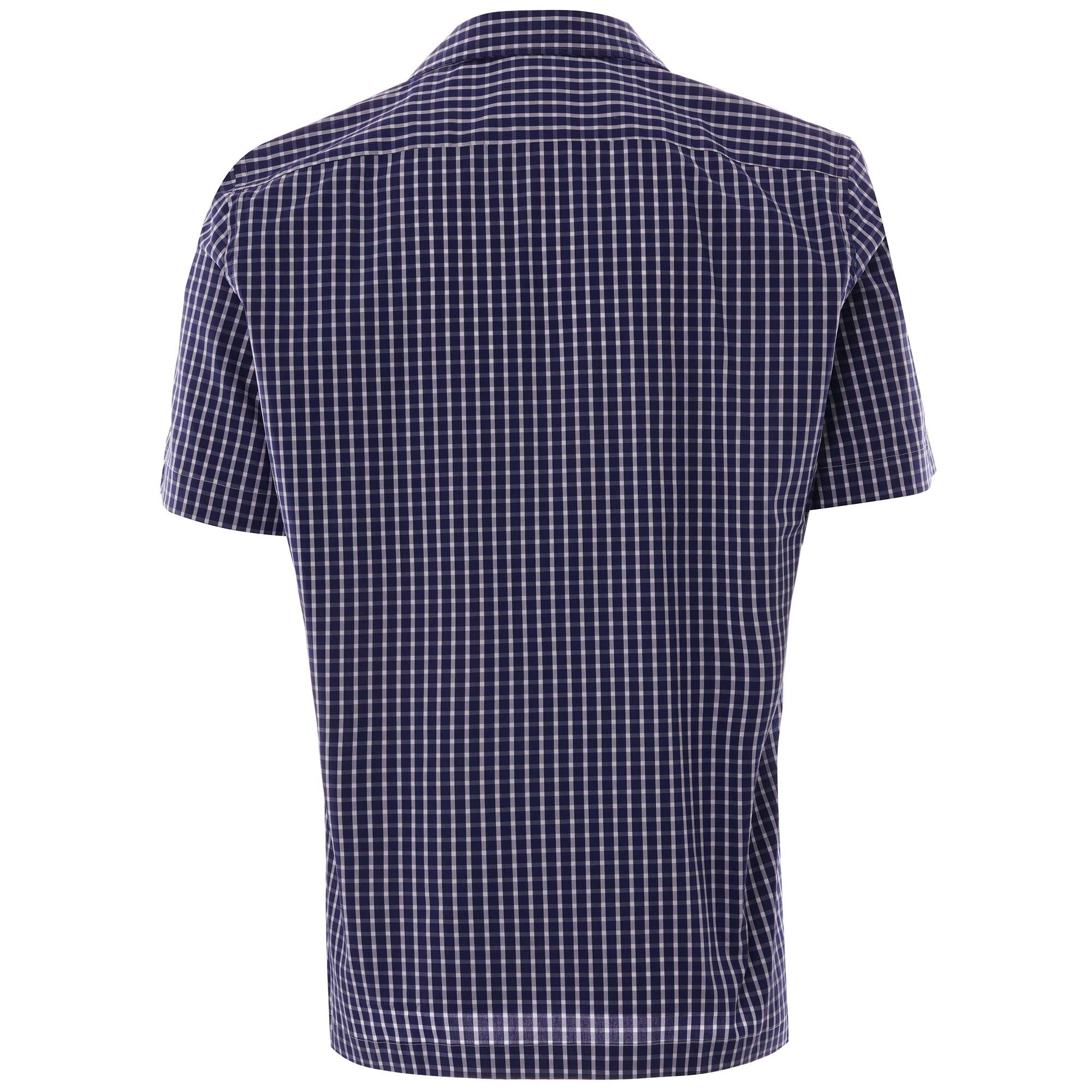 None Of The Above Made In Italy Daytona Short Sleeve Shirt - Blue Check