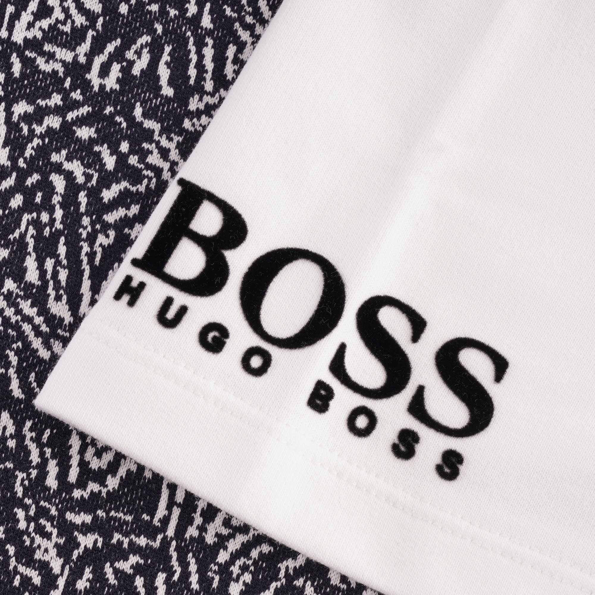 Boss Hooded Loungewear T-shirt - Blue