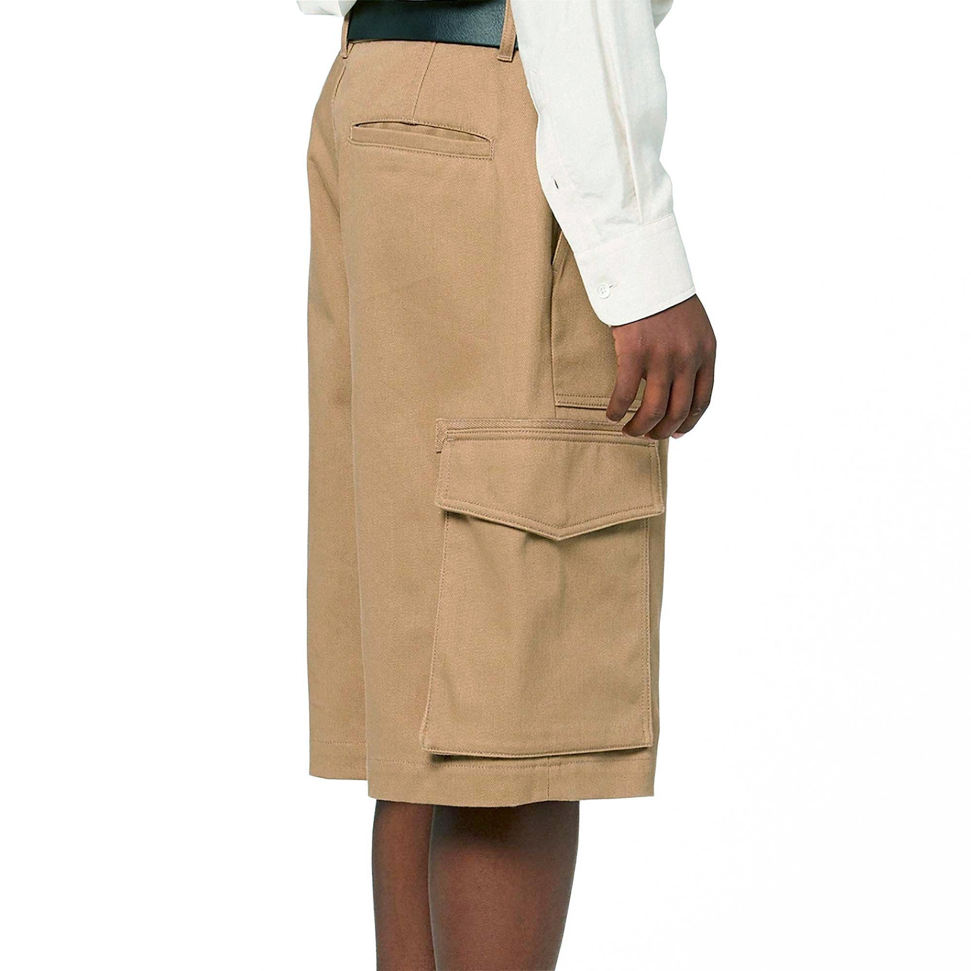 AMI Denim Cargo Shorts - Taupe
