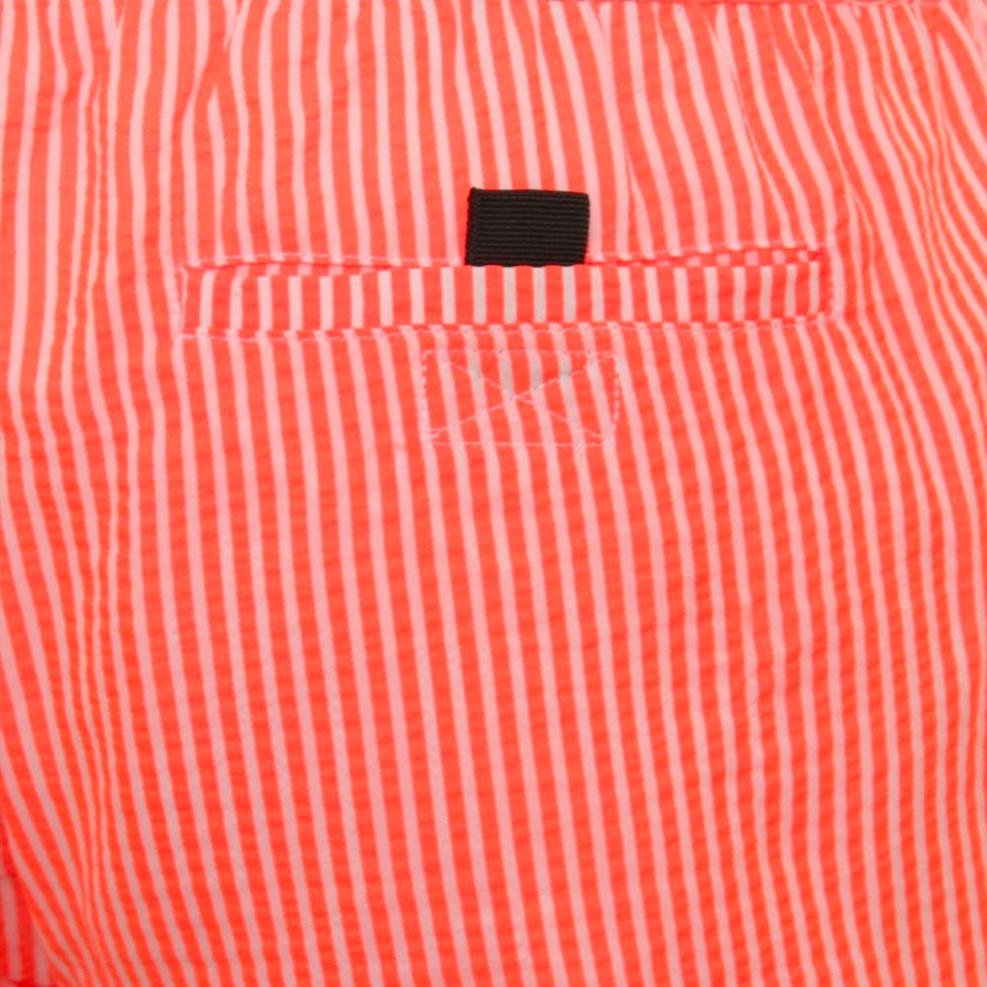 Boss Velvet Fish Striped Swim Shorts - Orange