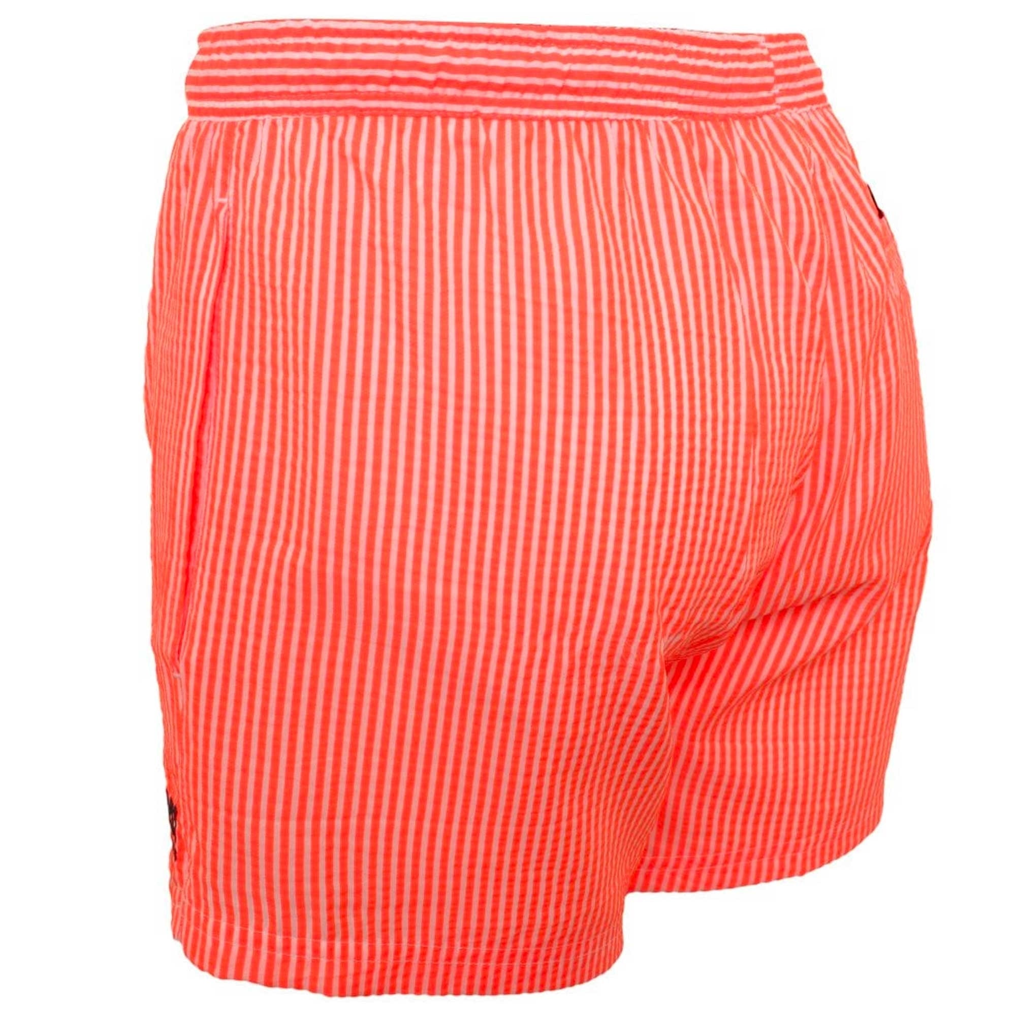 Boss Velvet Fish Striped Swim Shorts - Orange