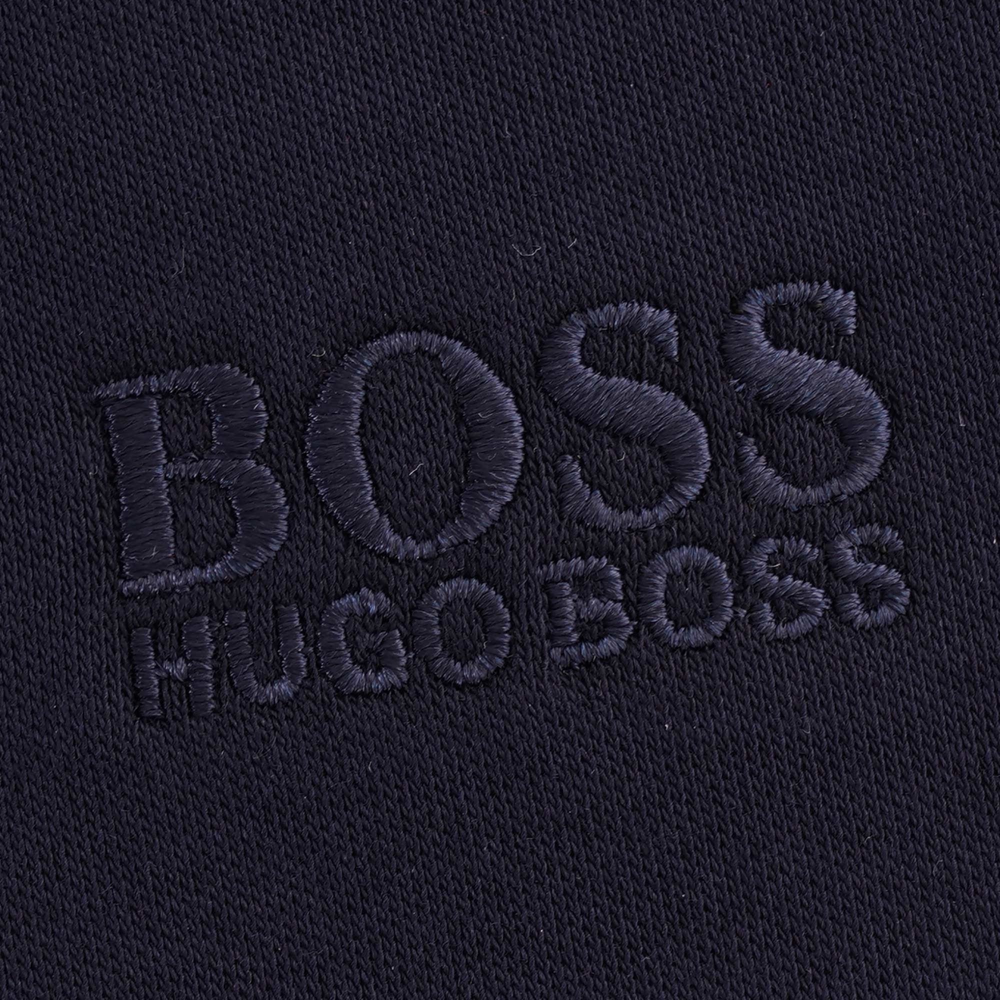 Boss Pickell Long Sleeve Polo Shirt - Dark Blue
