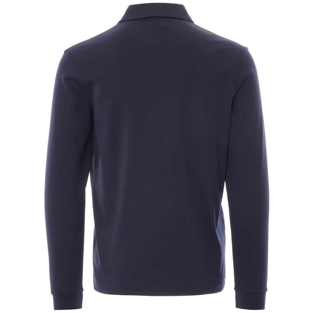 Boss Pickell Long Sleeve Polo Shirt - Dark Blue