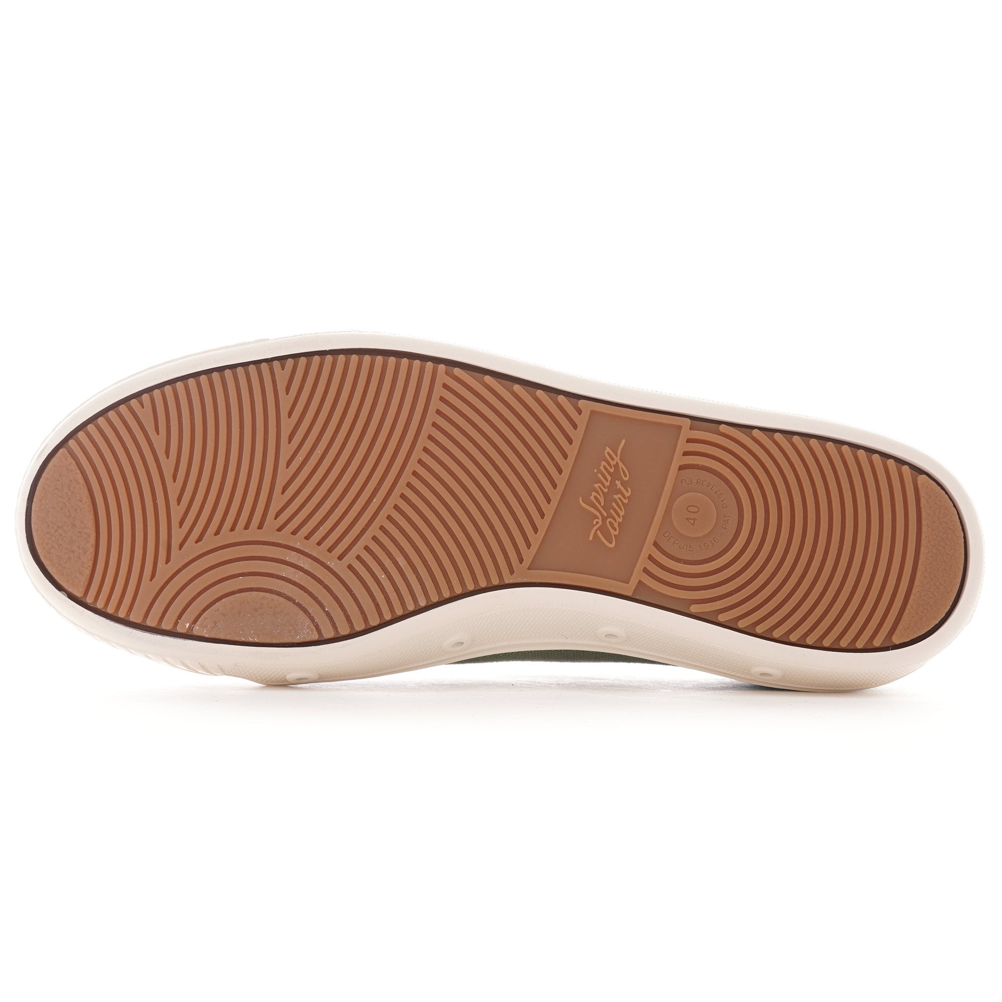 Spring Court Womens G2 Bio Canvas Cotton Shoes - Green Leaf