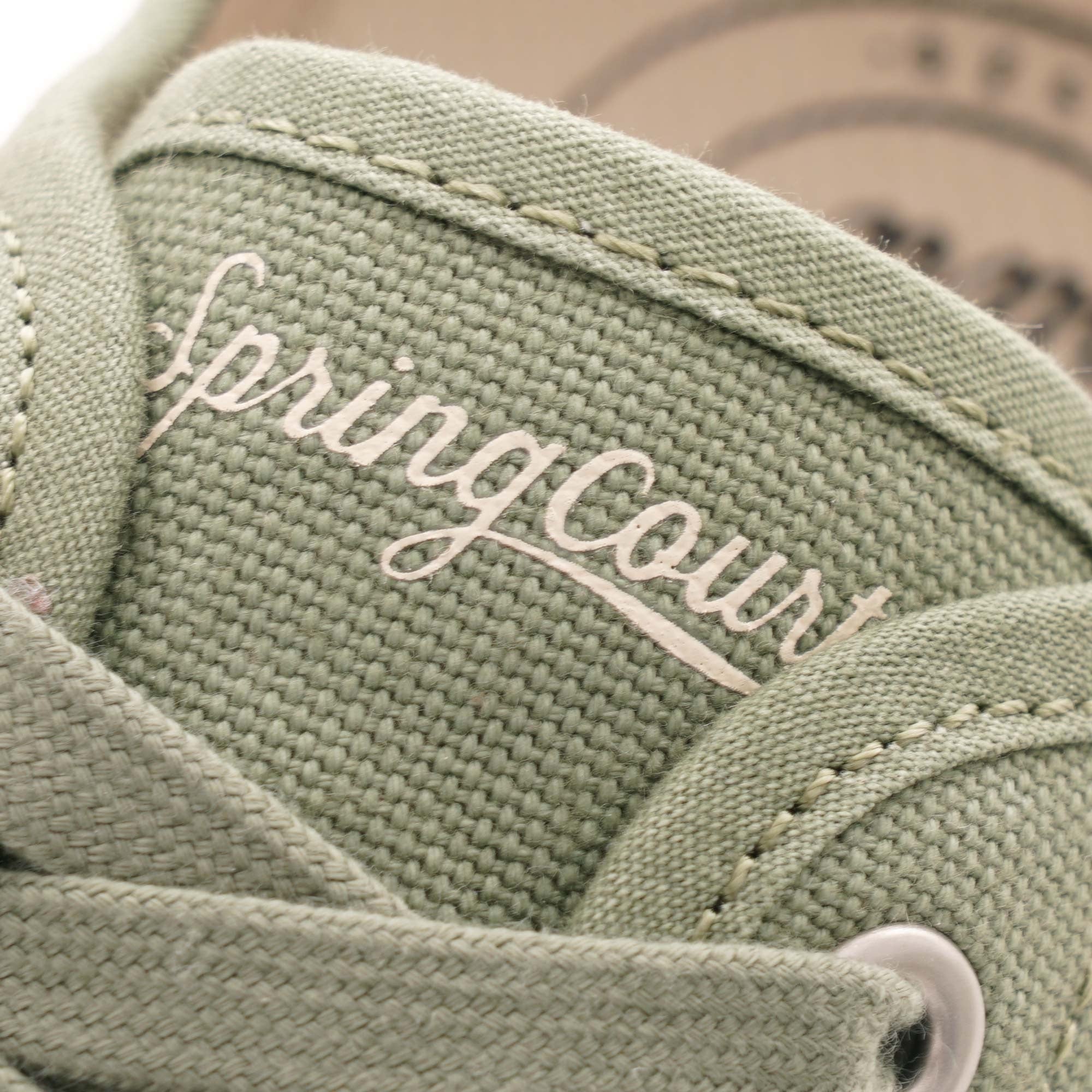 Spring Court Womens G2 Bio Canvas Cotton Shoes - Green Leaf