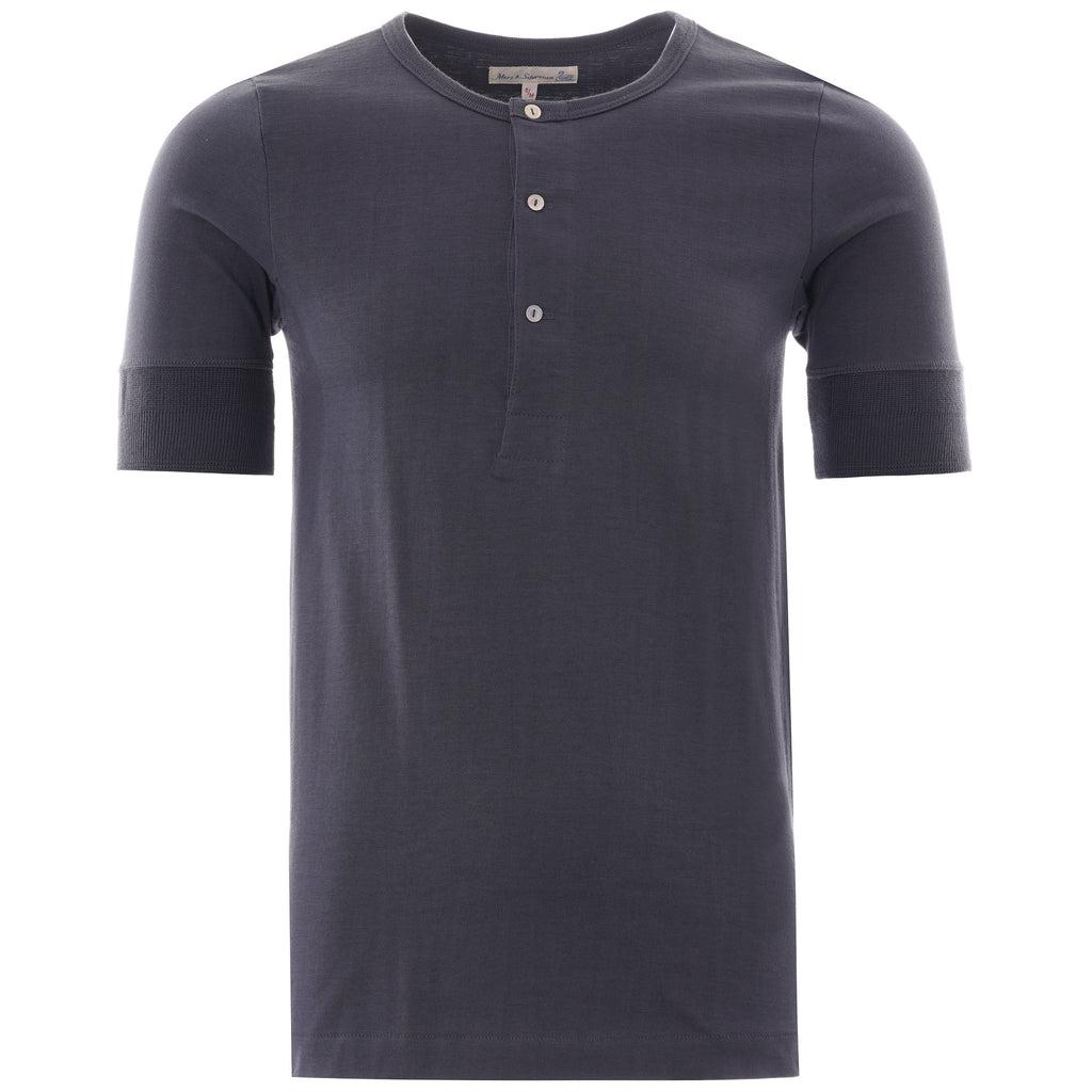 Button Facing Shirt - Navy