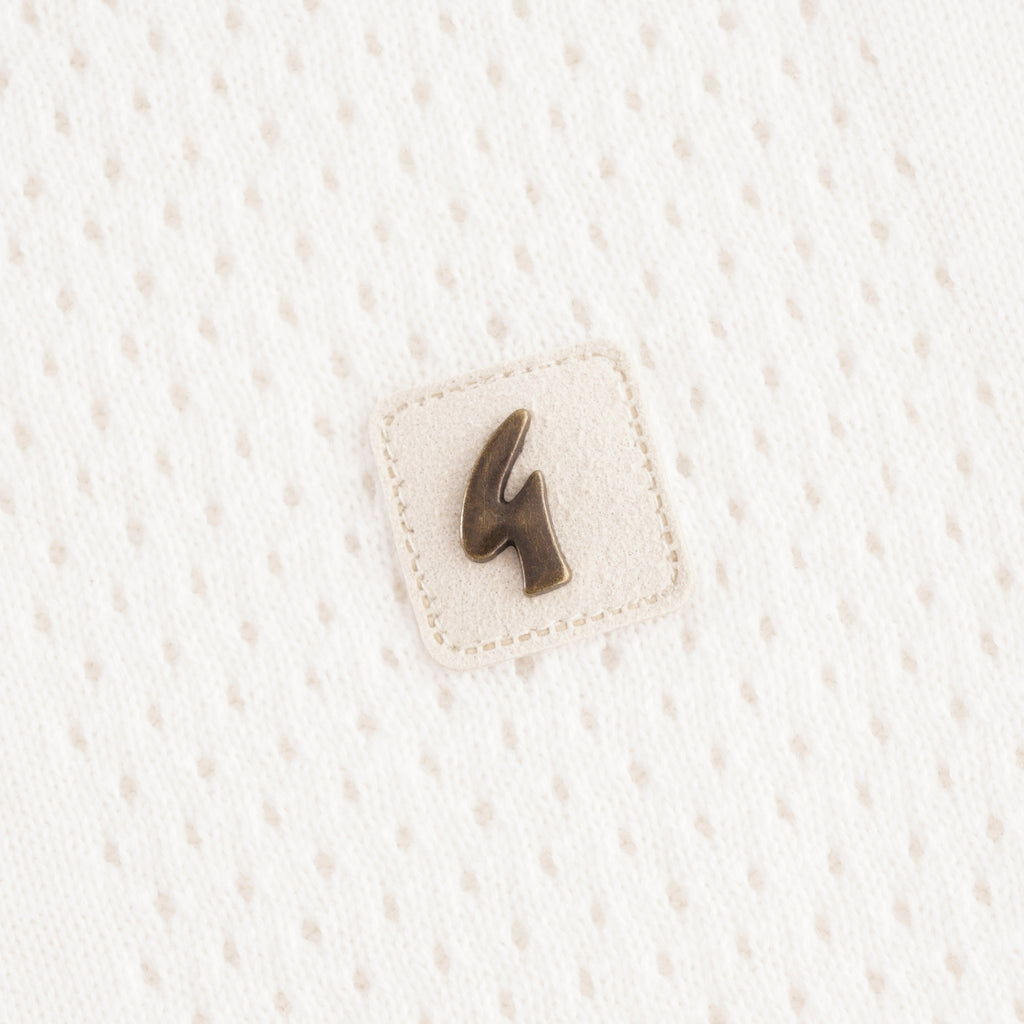 Gabicci Vintage Tablo Knit T-shirt - White