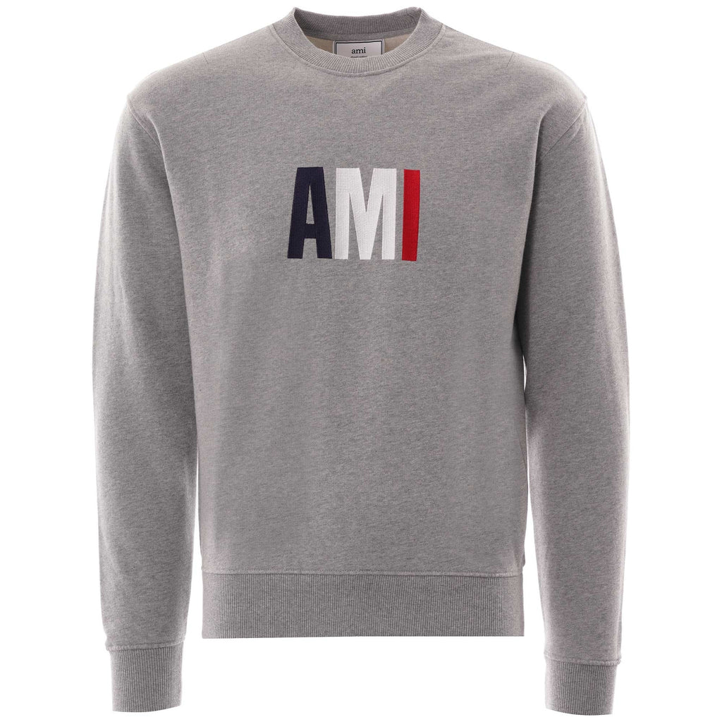 AMI Embroidery Sweatshirt - Grey