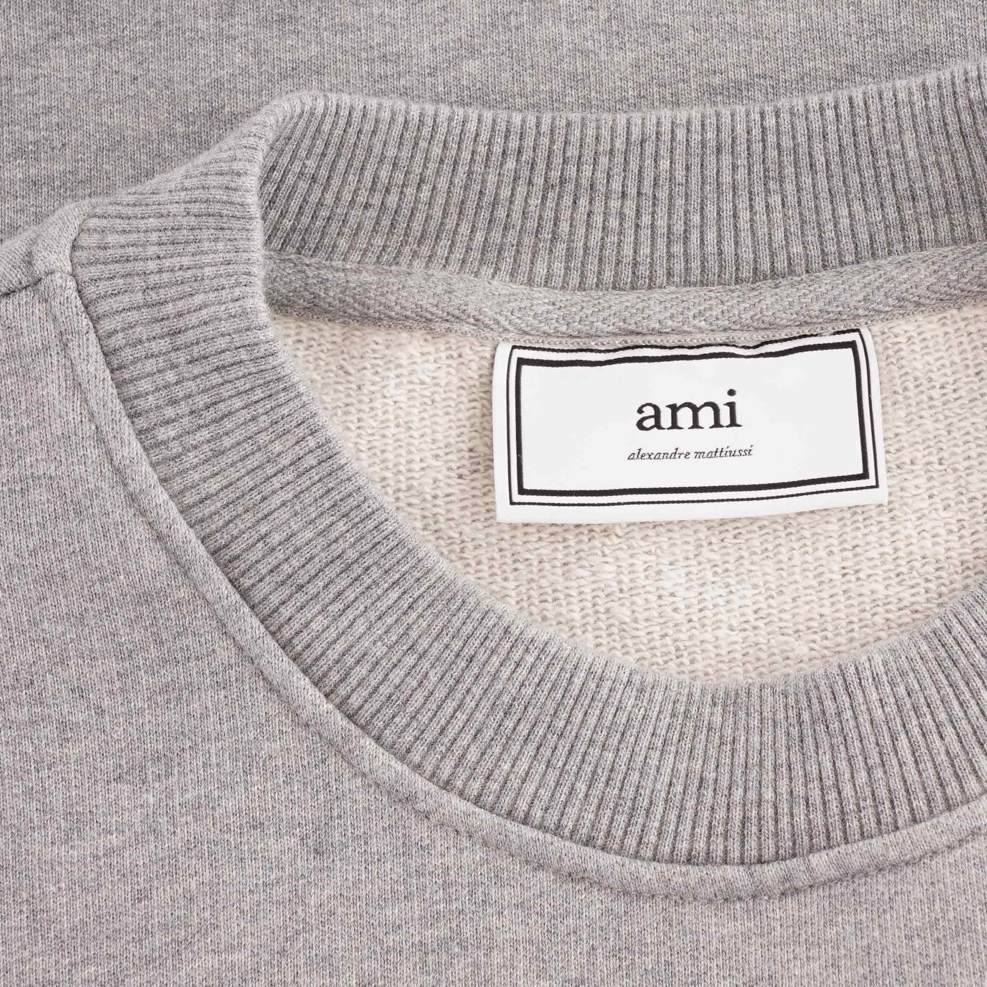 AMI Embroidery Sweatshirt - Grey