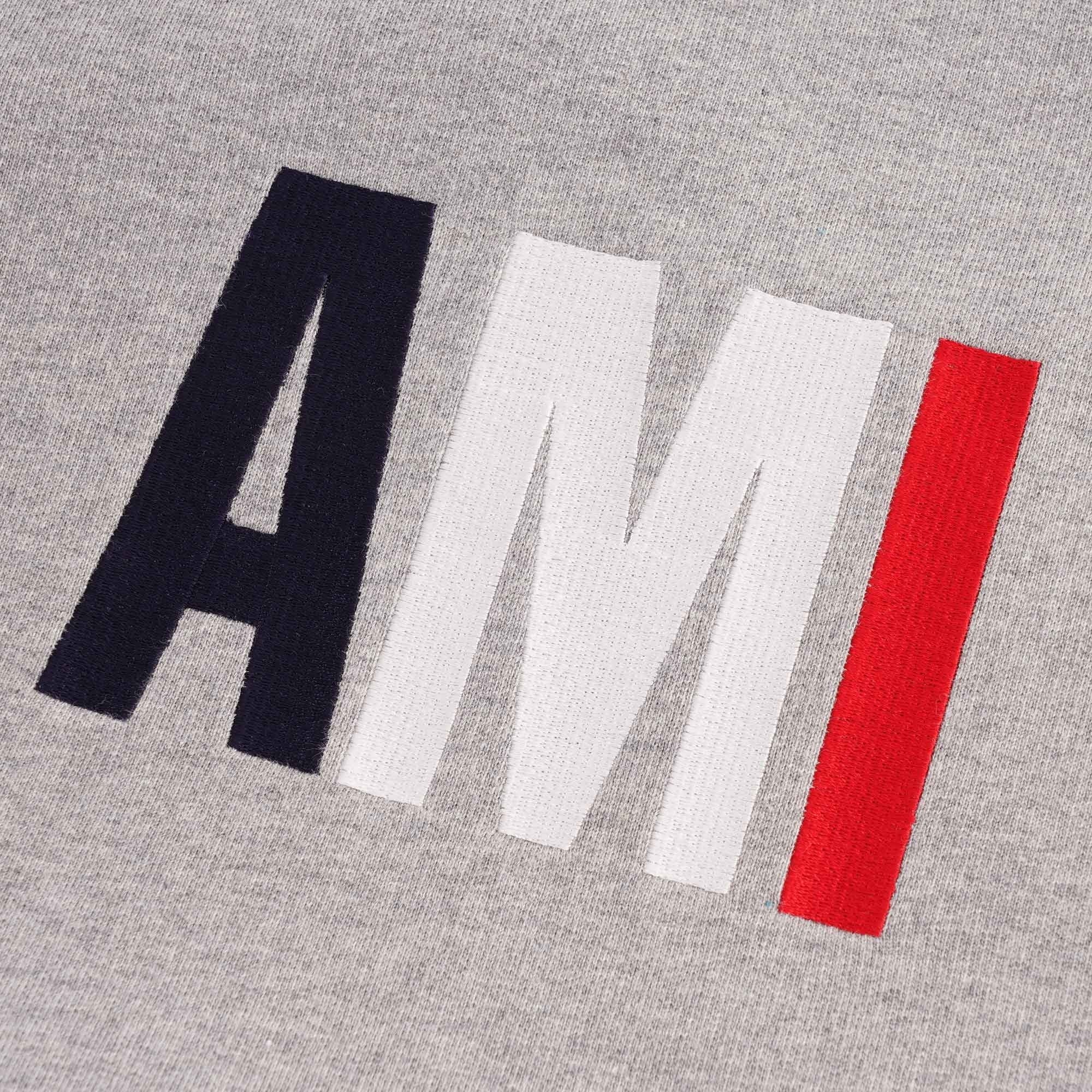 AMI Embroidery Sweatshirt - Grey