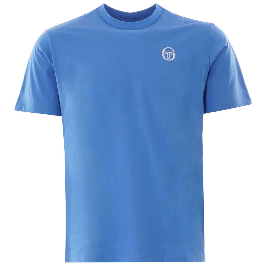 Sergio Tacchini New Young Line t-shirt in blue with white branding to the chest.