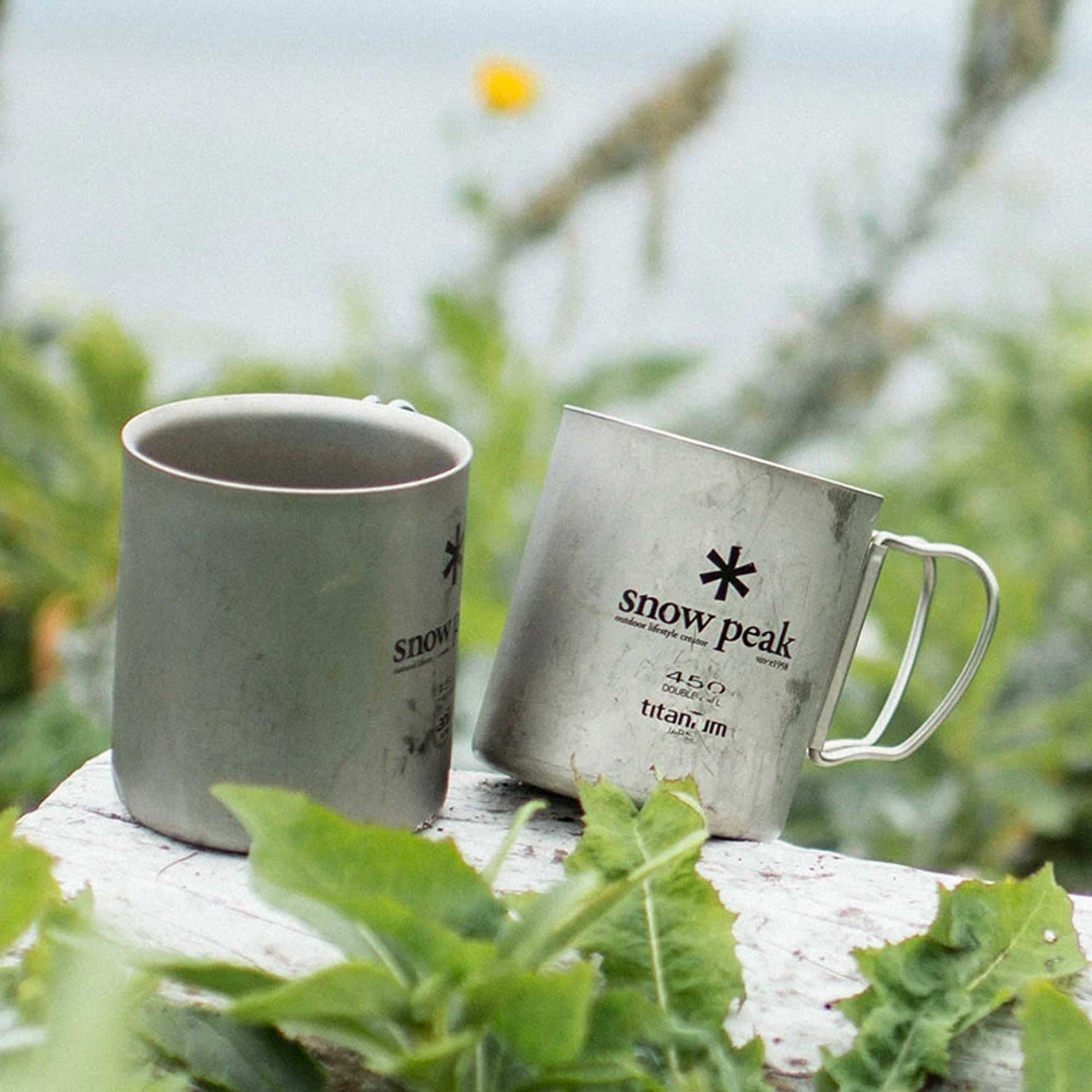 Titanium Double Wall 450 Mug - Silver
