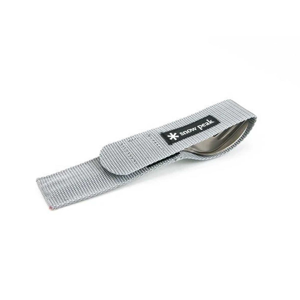 Snow Peak Titanium Fork And Spoon Set - Silver