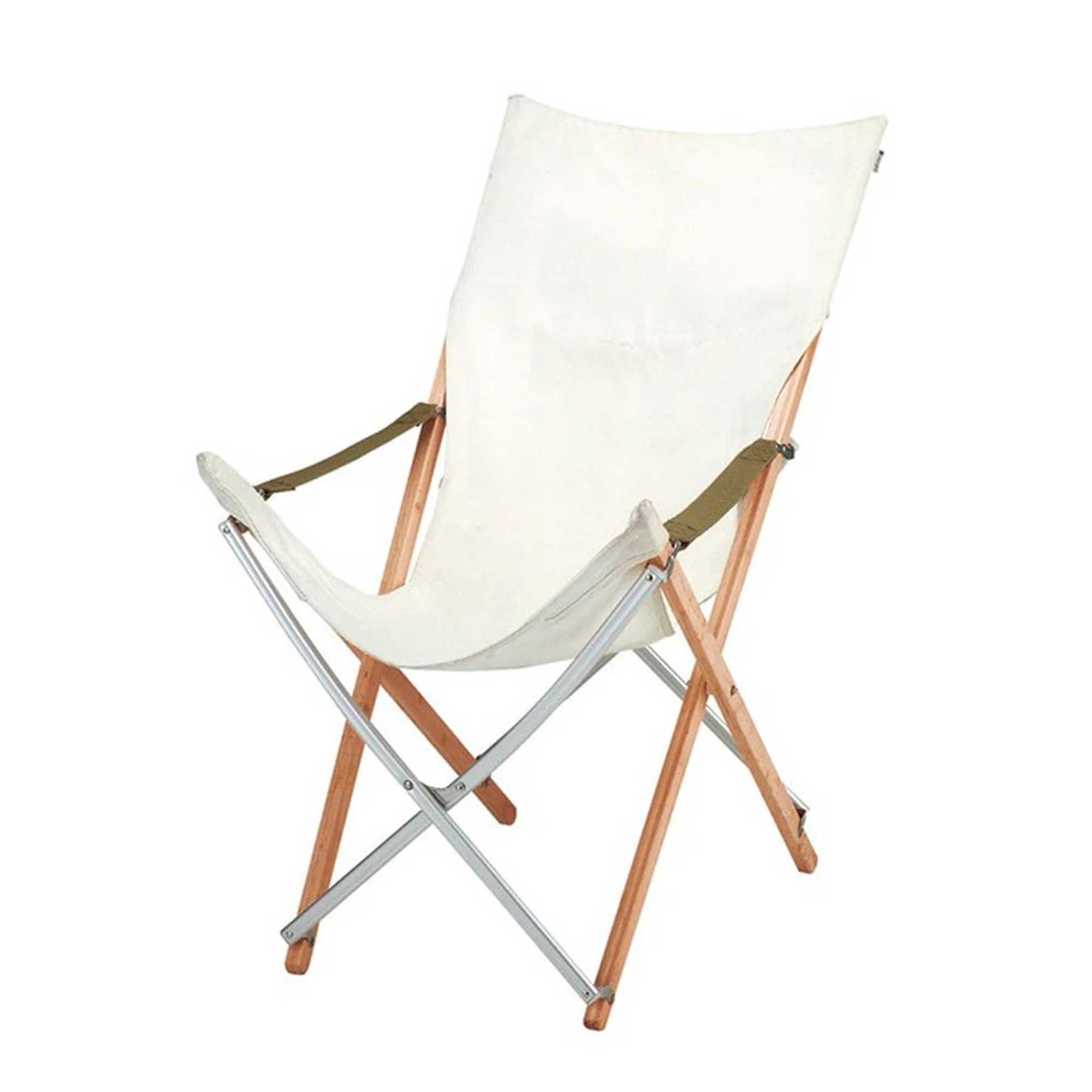 Snow Peak Take! Bamboo Chair Long - Cream
