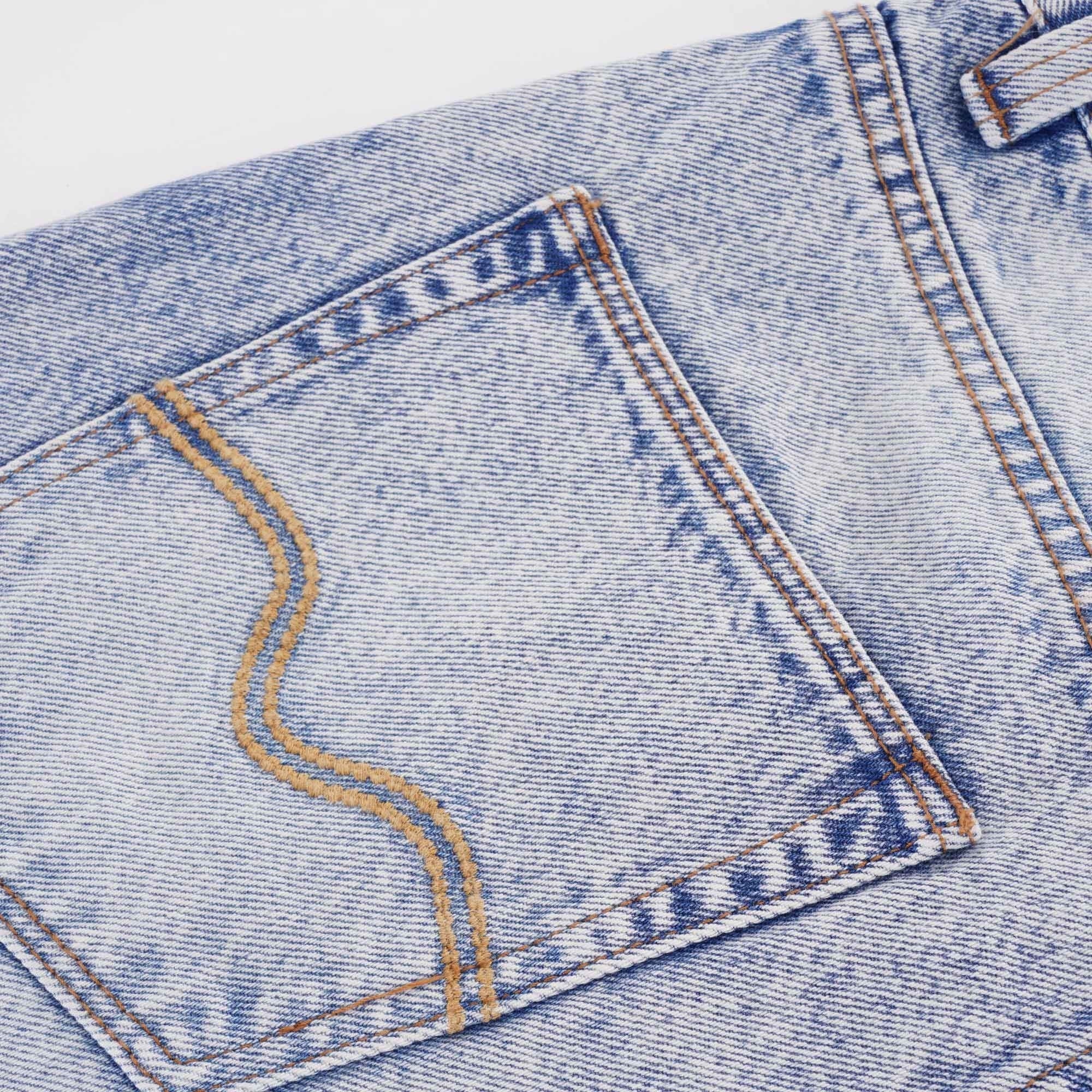 C17 Jeans Cone Mills Denim Loose Archive Fit - Retro 80s Marble Wash